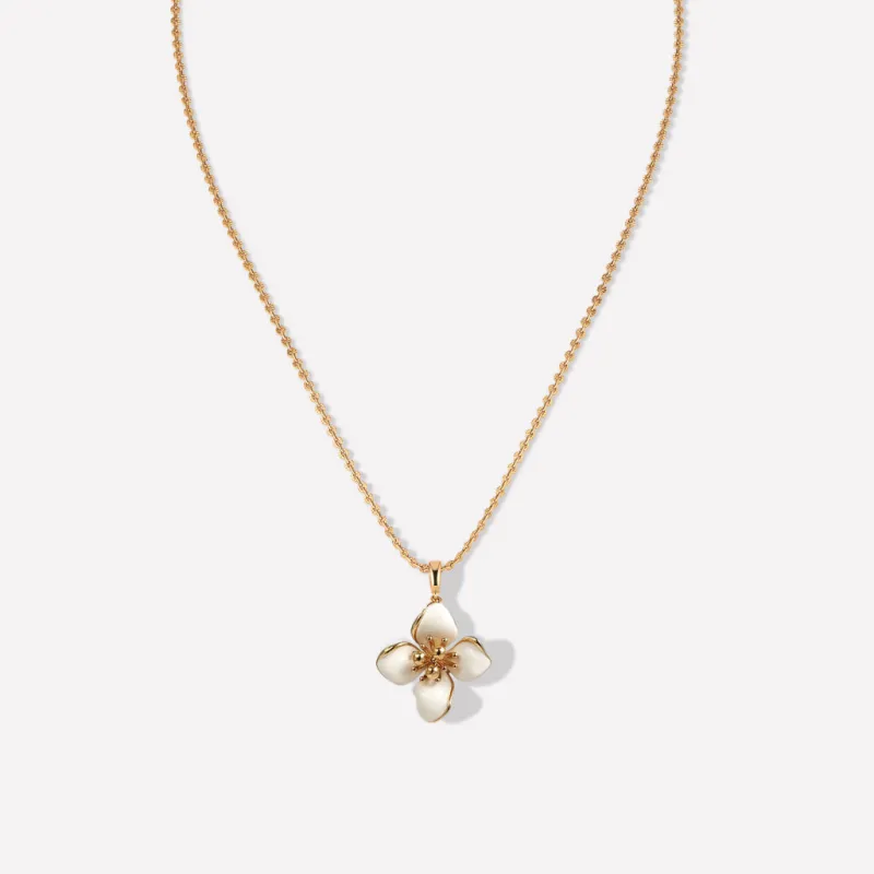 Iris Blossom Pendant Neckalce sold by Retro Chic