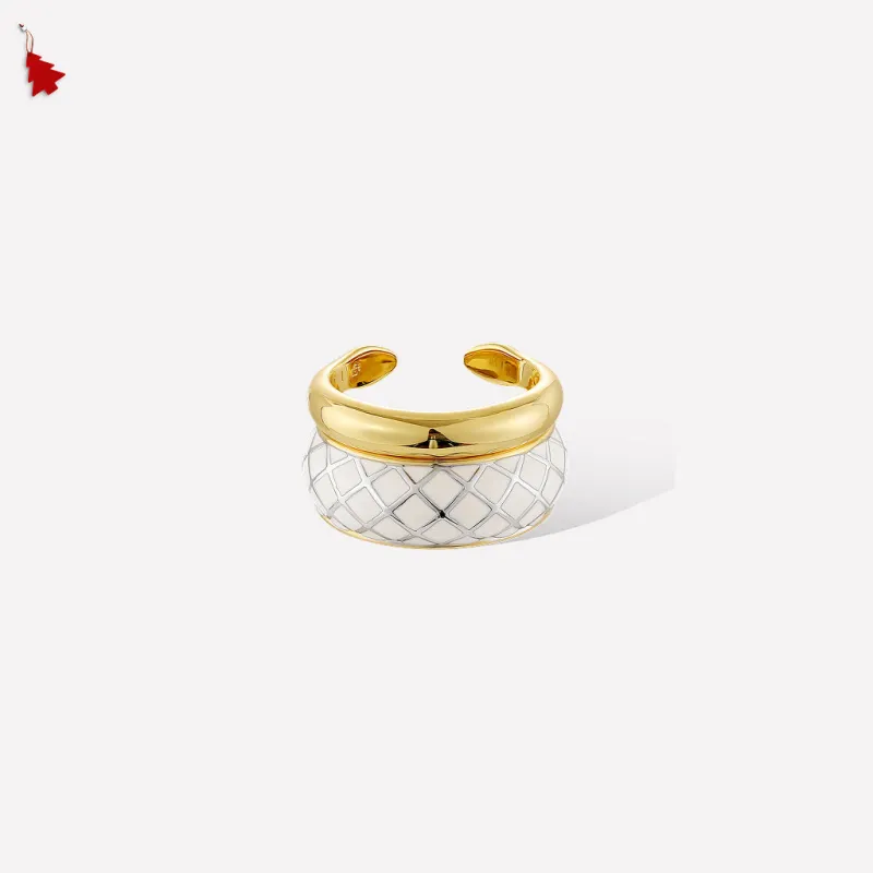 White Uraeus Ring sold by Retro Chic