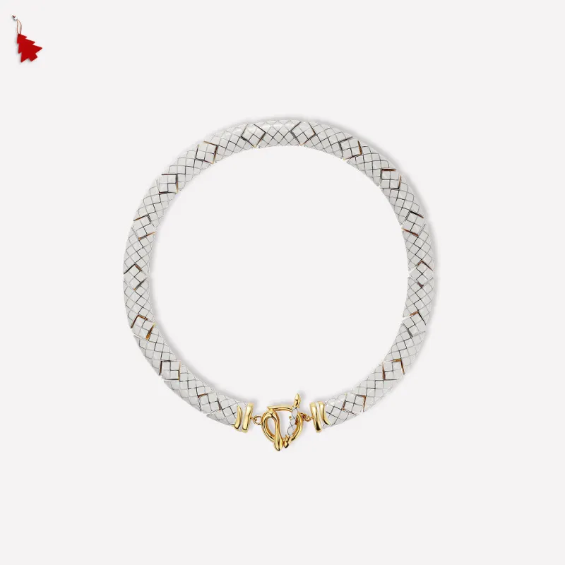 White Uraeus Necklace sold by Retro Chic