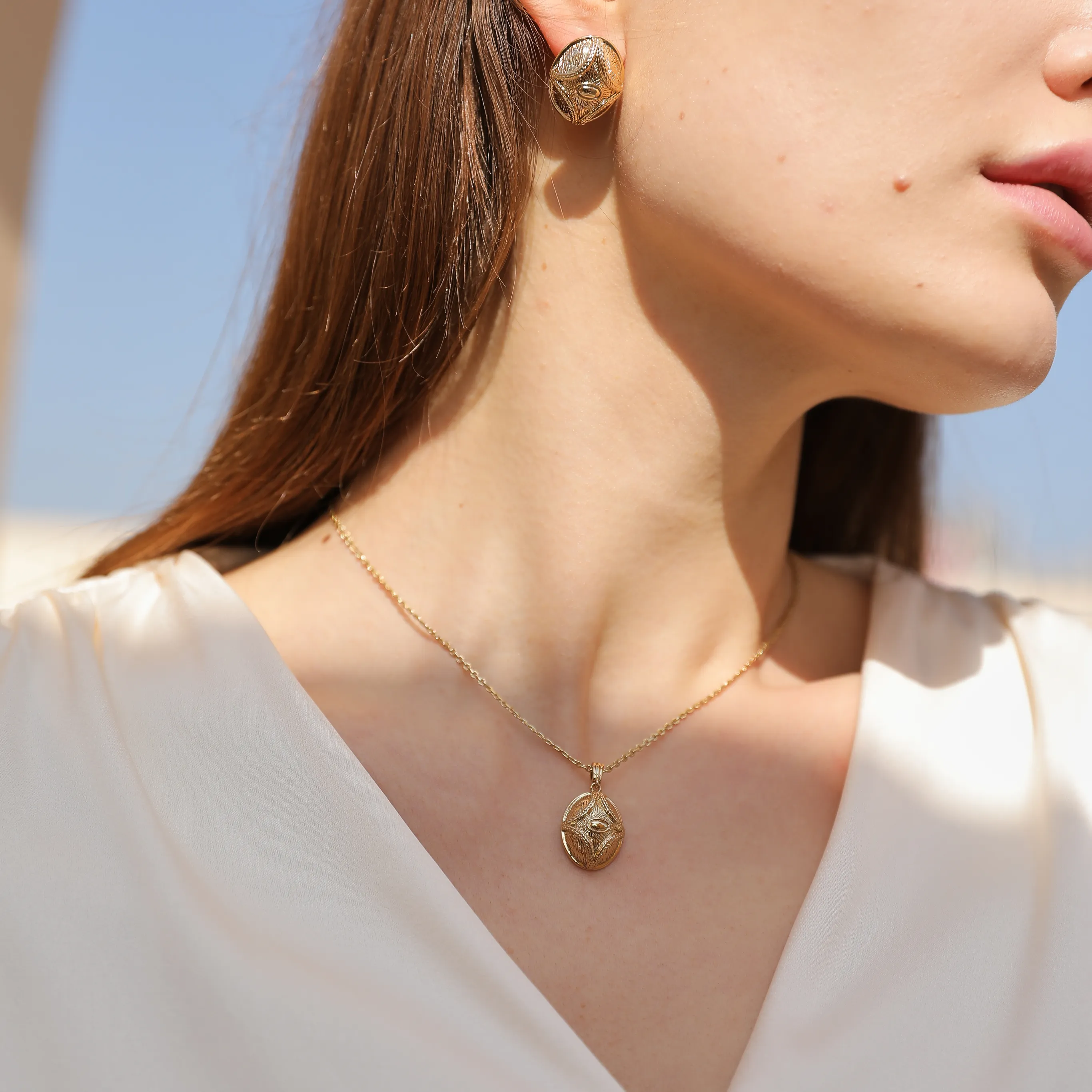 Egypt Eye Necklace sold by Retro Chic product image thumbnail 4