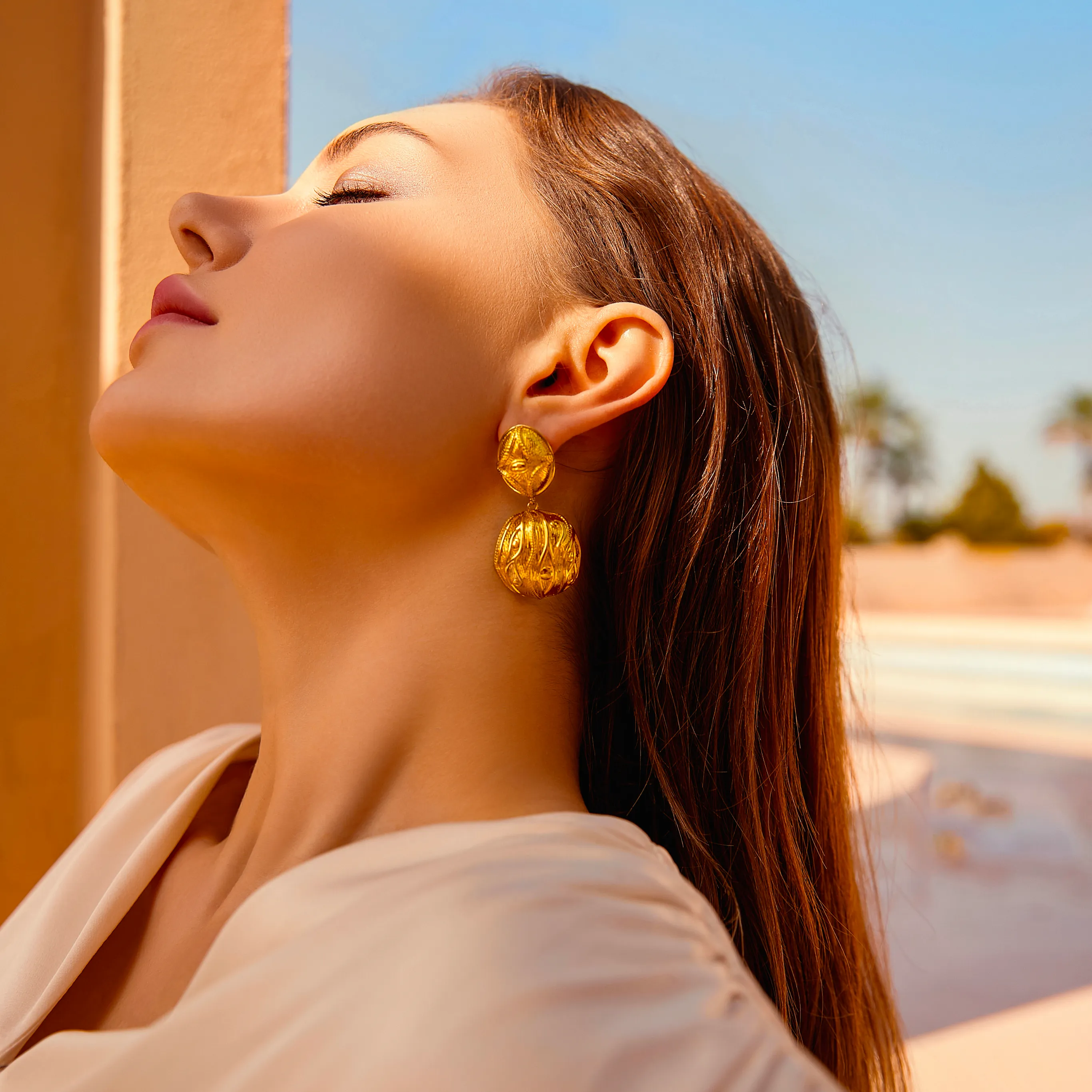 Amulet Eye Earrings sold by Retro Chic product image thumbnail 3