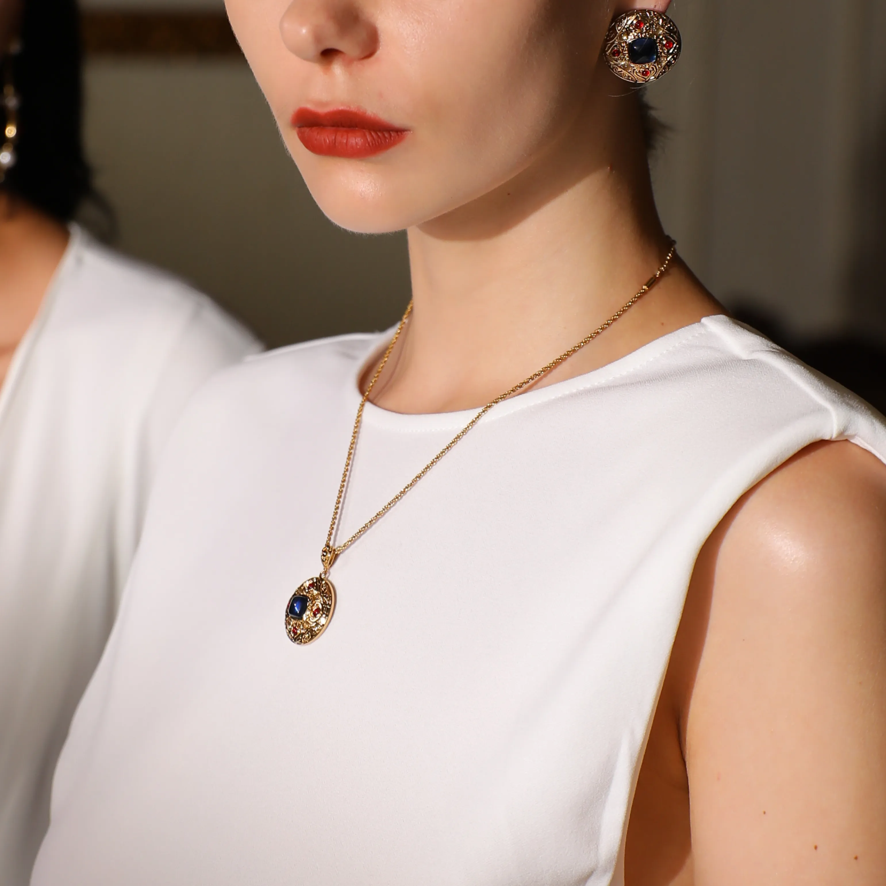 Byzantine Queen Necklace sold by Retro Chic product image thumbnail 5