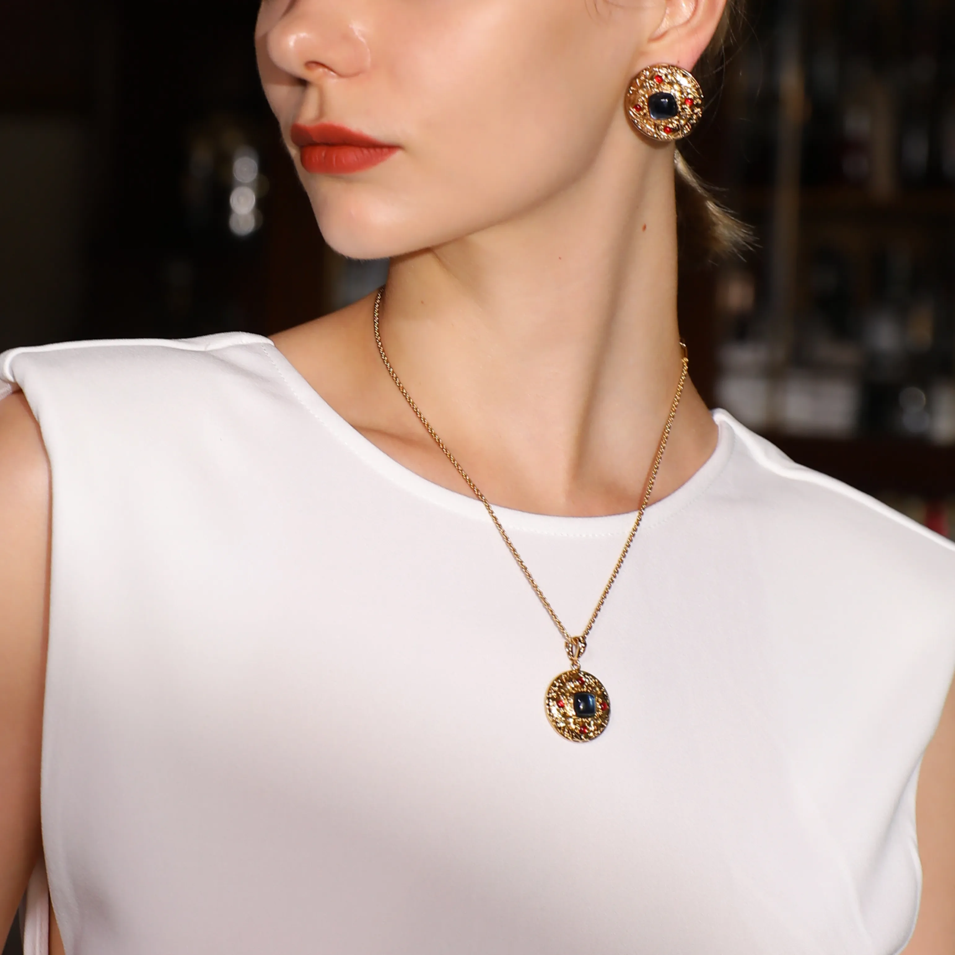 Byzantine Queen Necklace sold by Retro Chic product image thumbnail 4