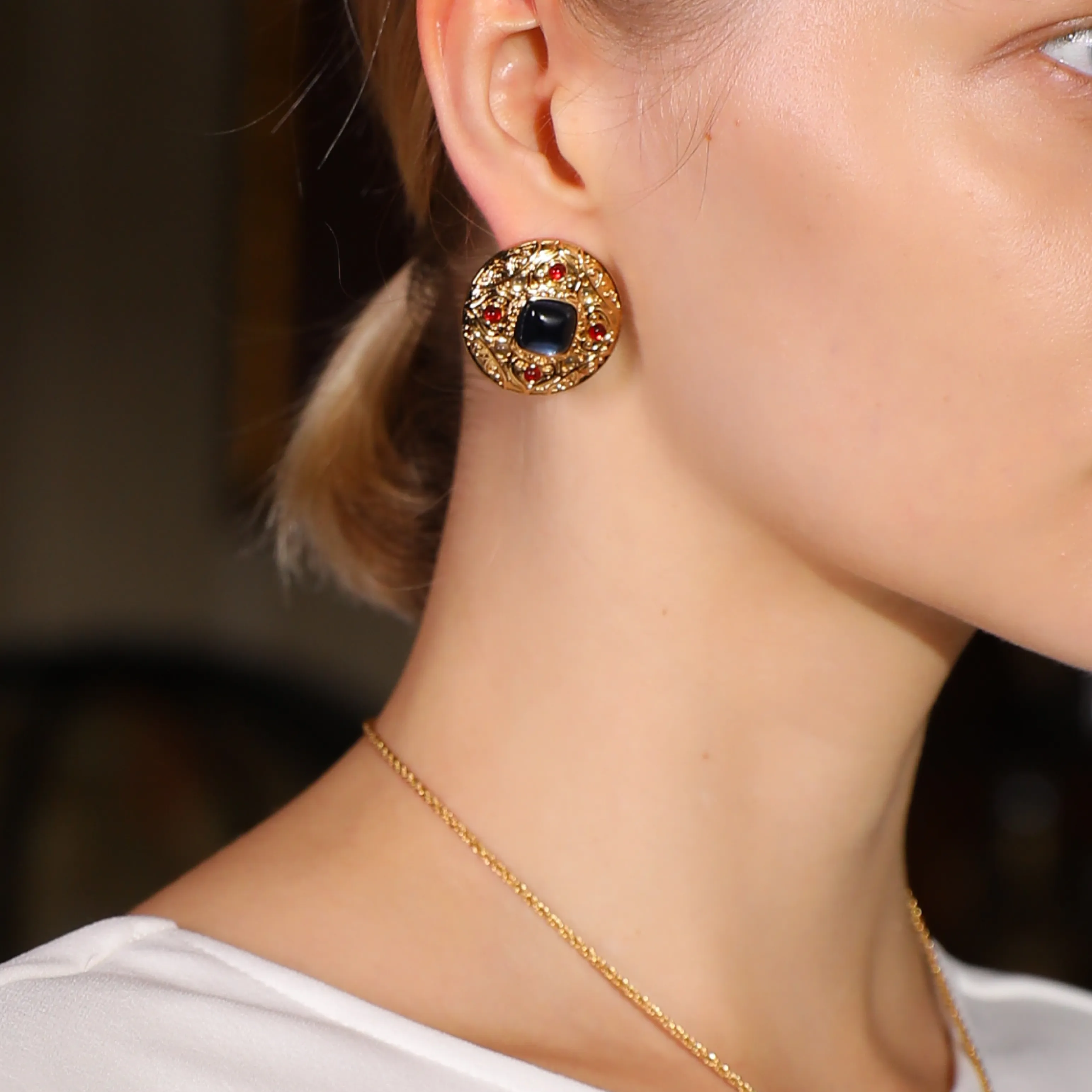 Byzantine Queen Earrings sold by Retro Chic product image thumbnail 2