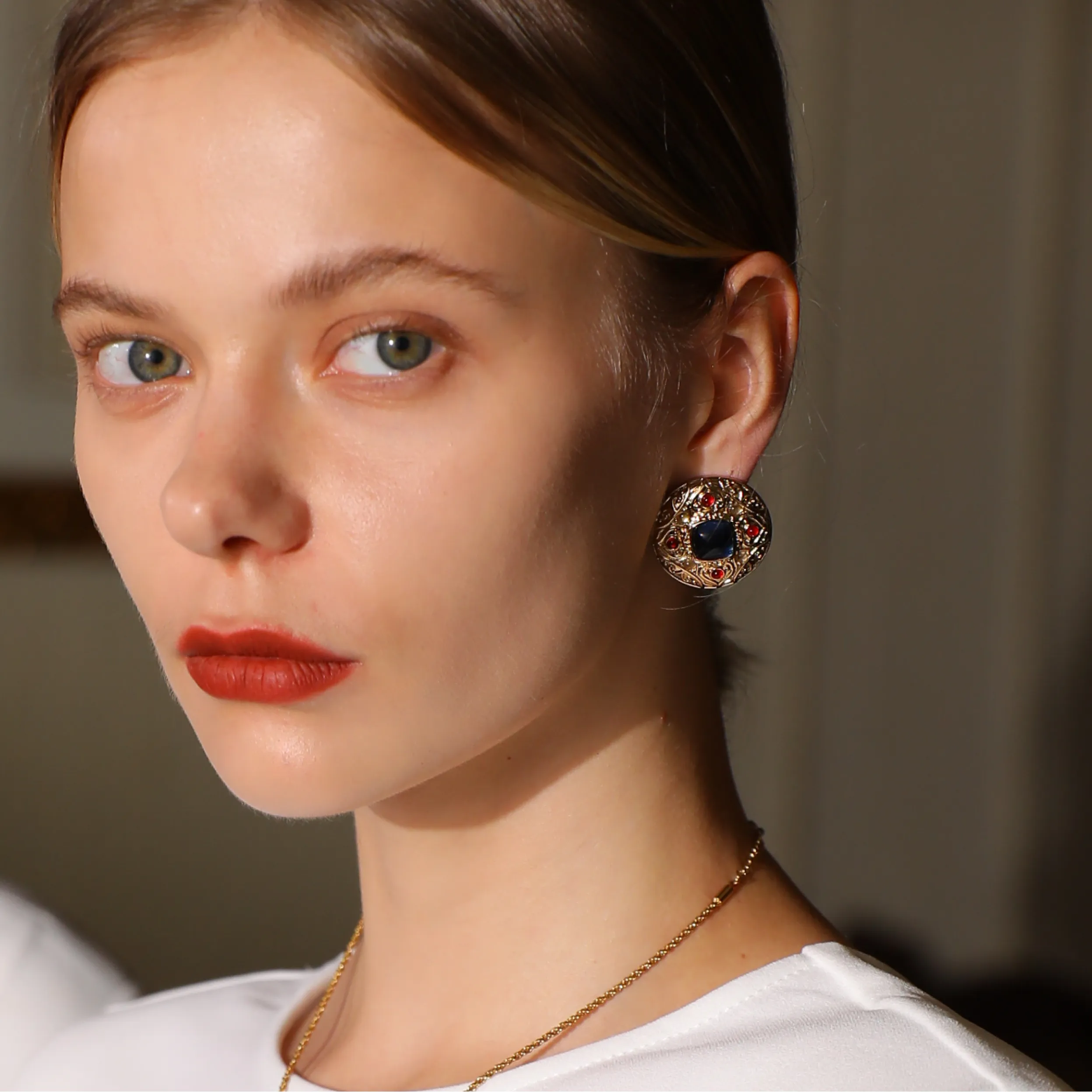 Byzantine Queen Earrings sold by Retro Chic product image thumbnail 4