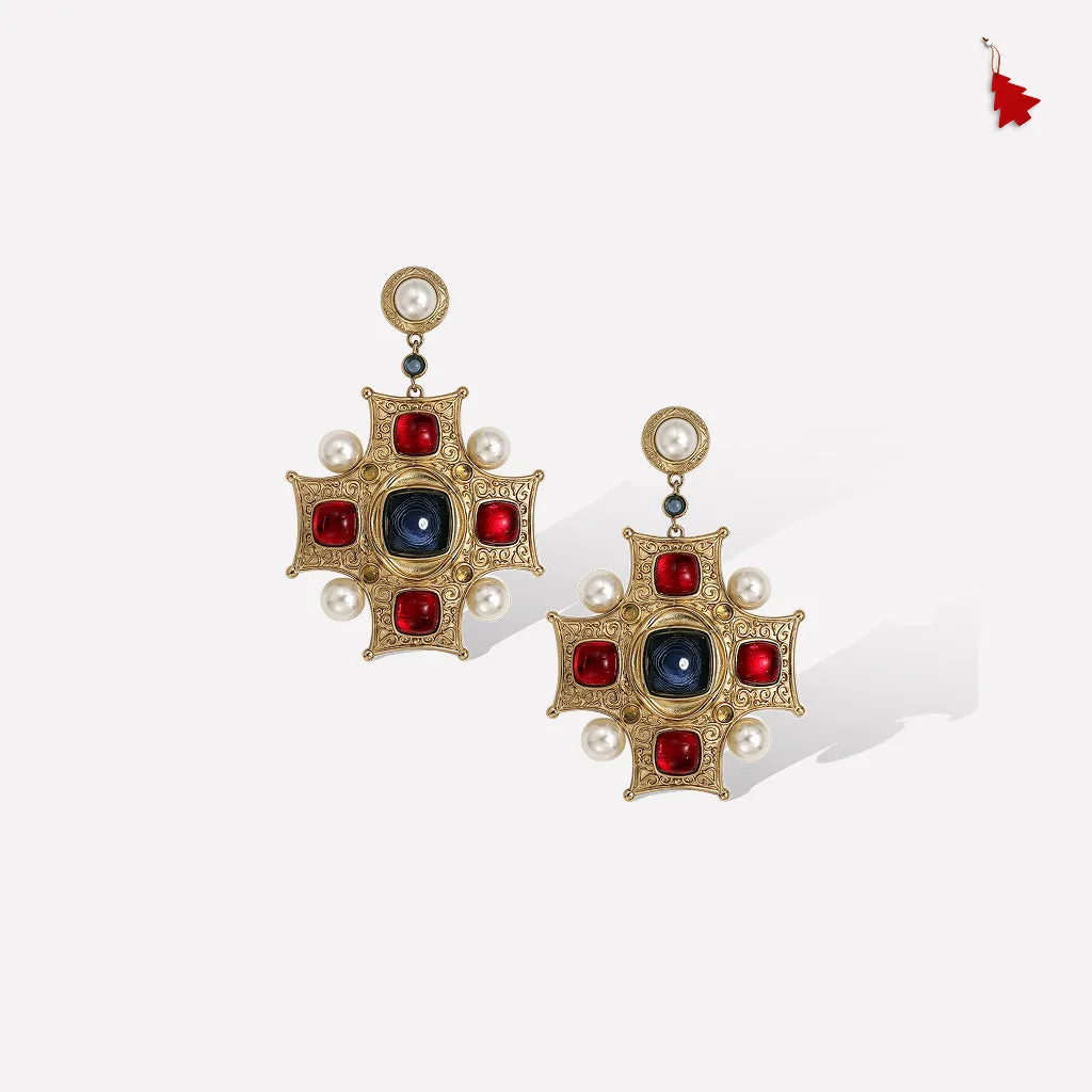 Byzantine King Earrings sold by Retro Chic