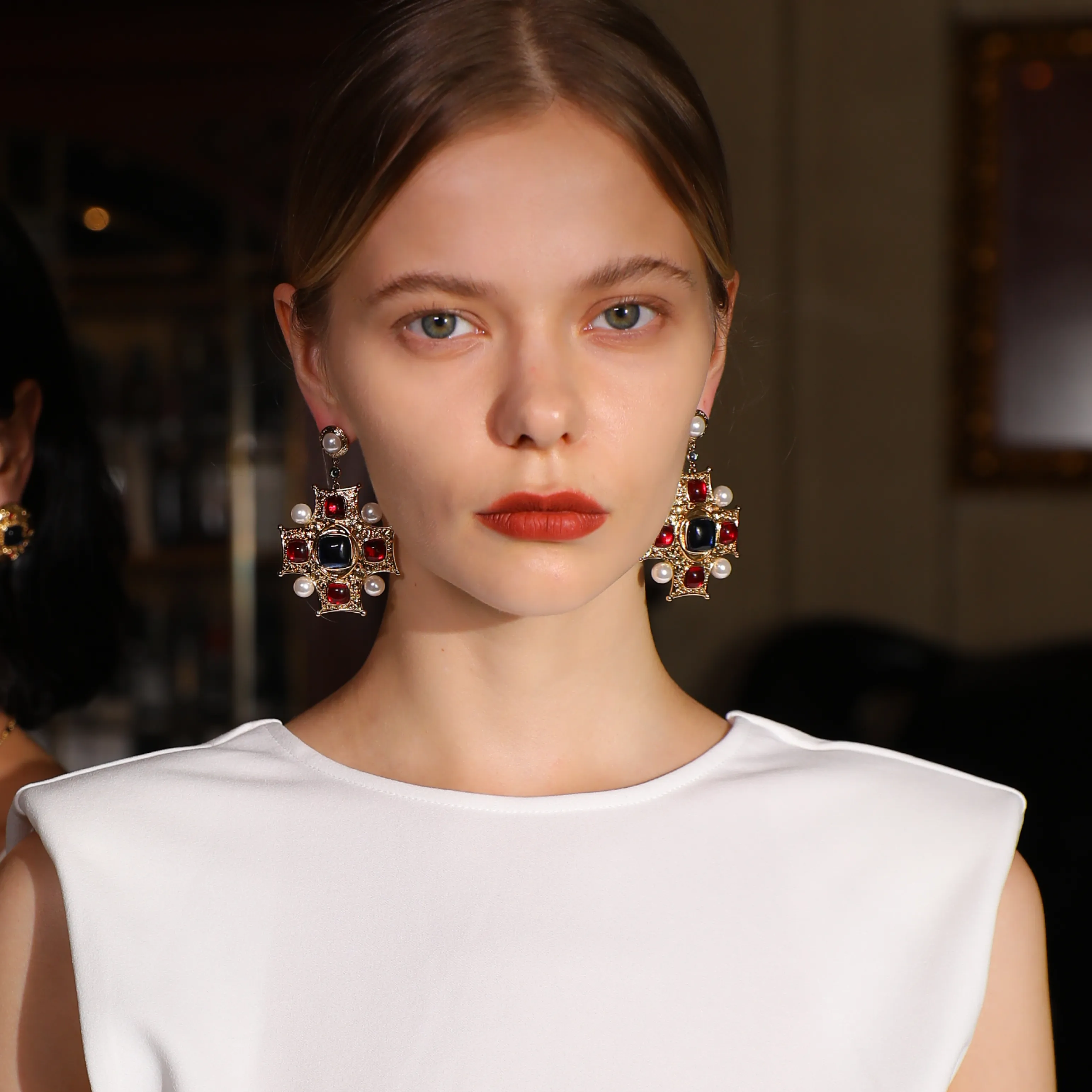 Byzantine King Earrings sold by Retro Chic product image thumbnail 3