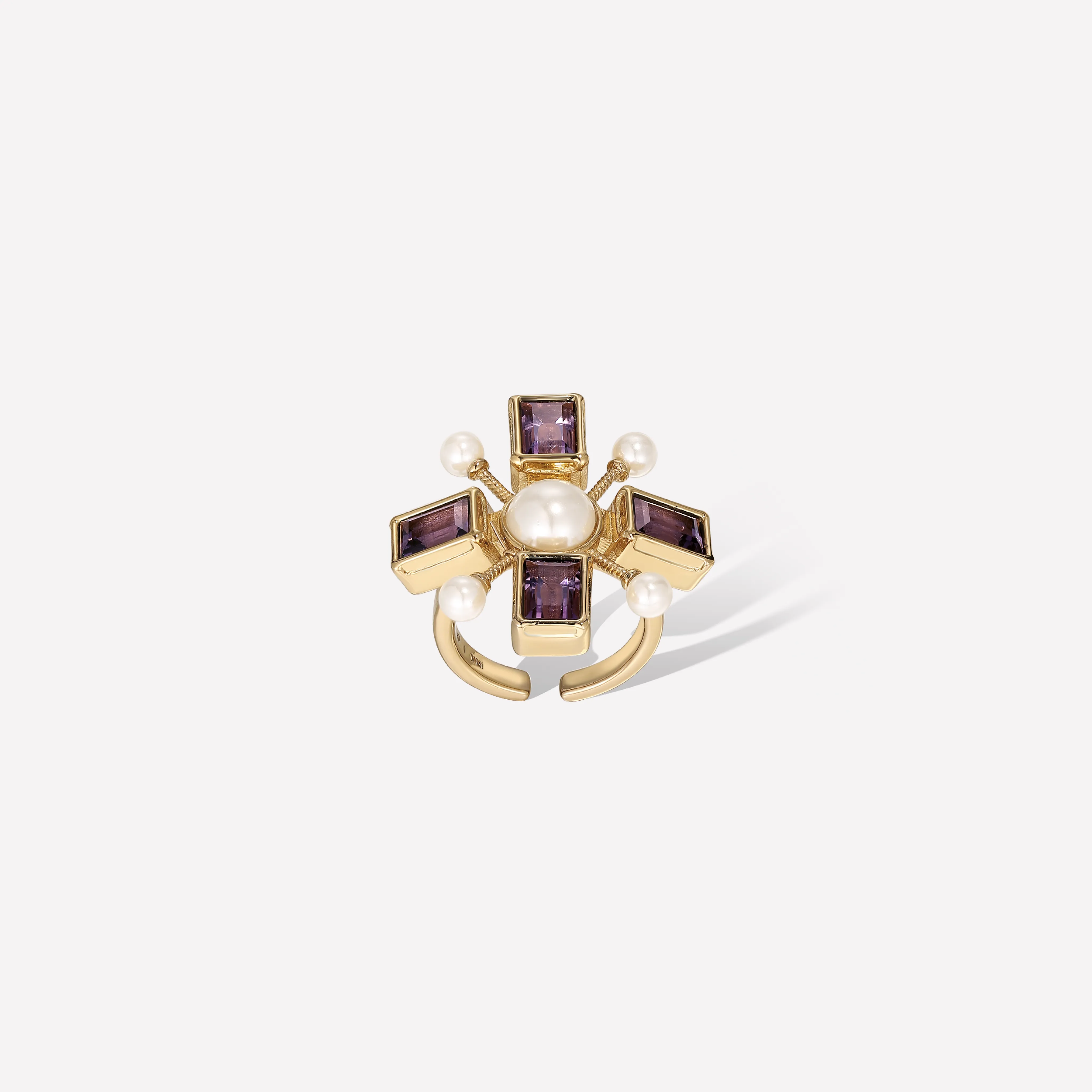 Byzantine Cross Ring - Adjustable sold by Retro Chic product image thumbnail 5