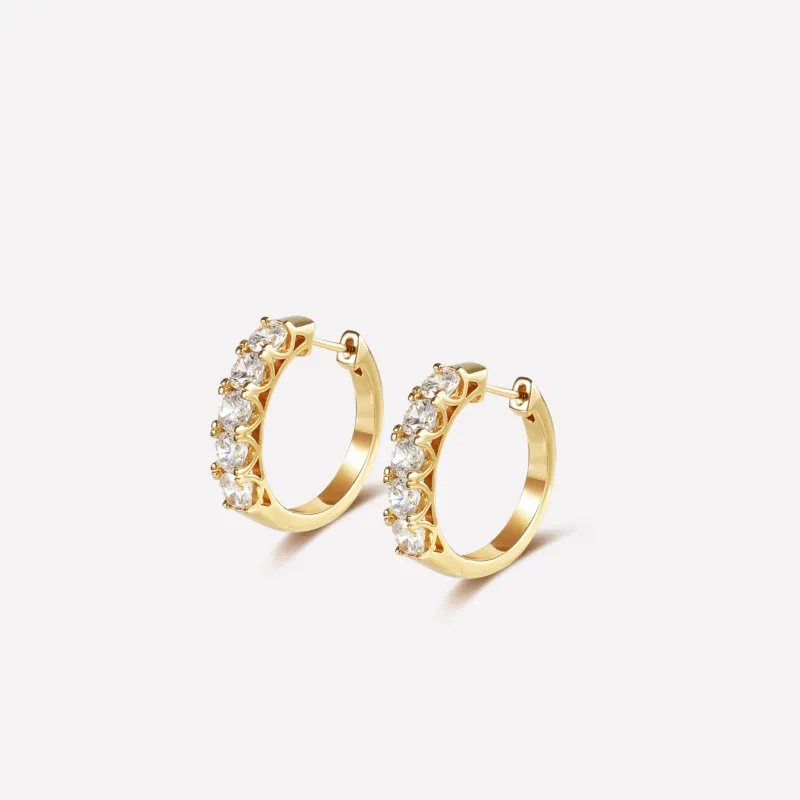 Roman Dusk Tennis Earrings made by Retro Chic