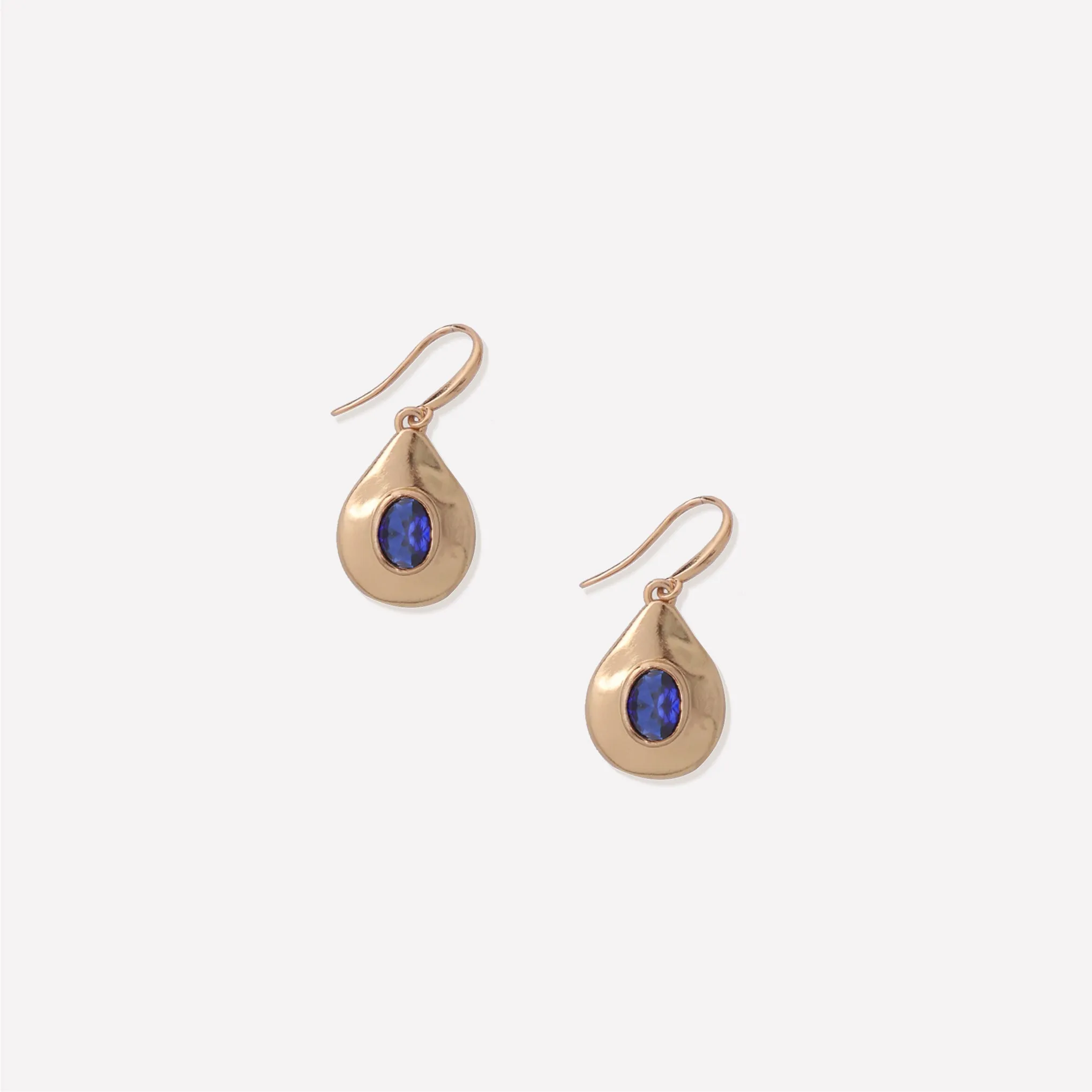 Fig Blue Crystal Earrings sold by Retro Chic