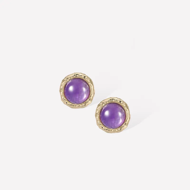 Aeolian Whispers Amethyst Earrings sold by Retro Chic