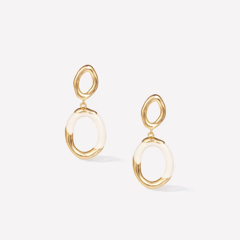 Time Ripples Round Earrings sold by Retro Chic