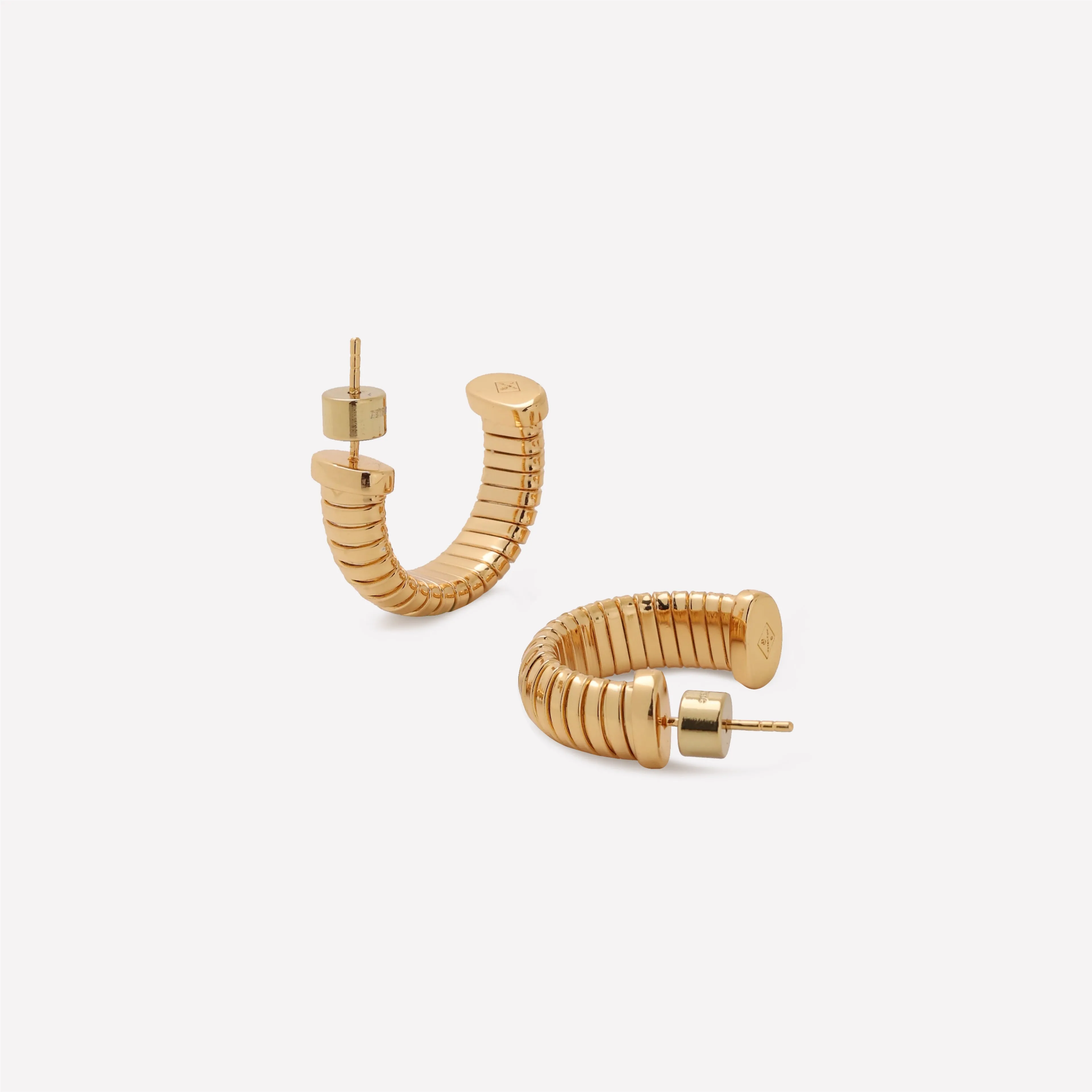 Gold Minimalist Hoop Earrings sold by Retro Chic