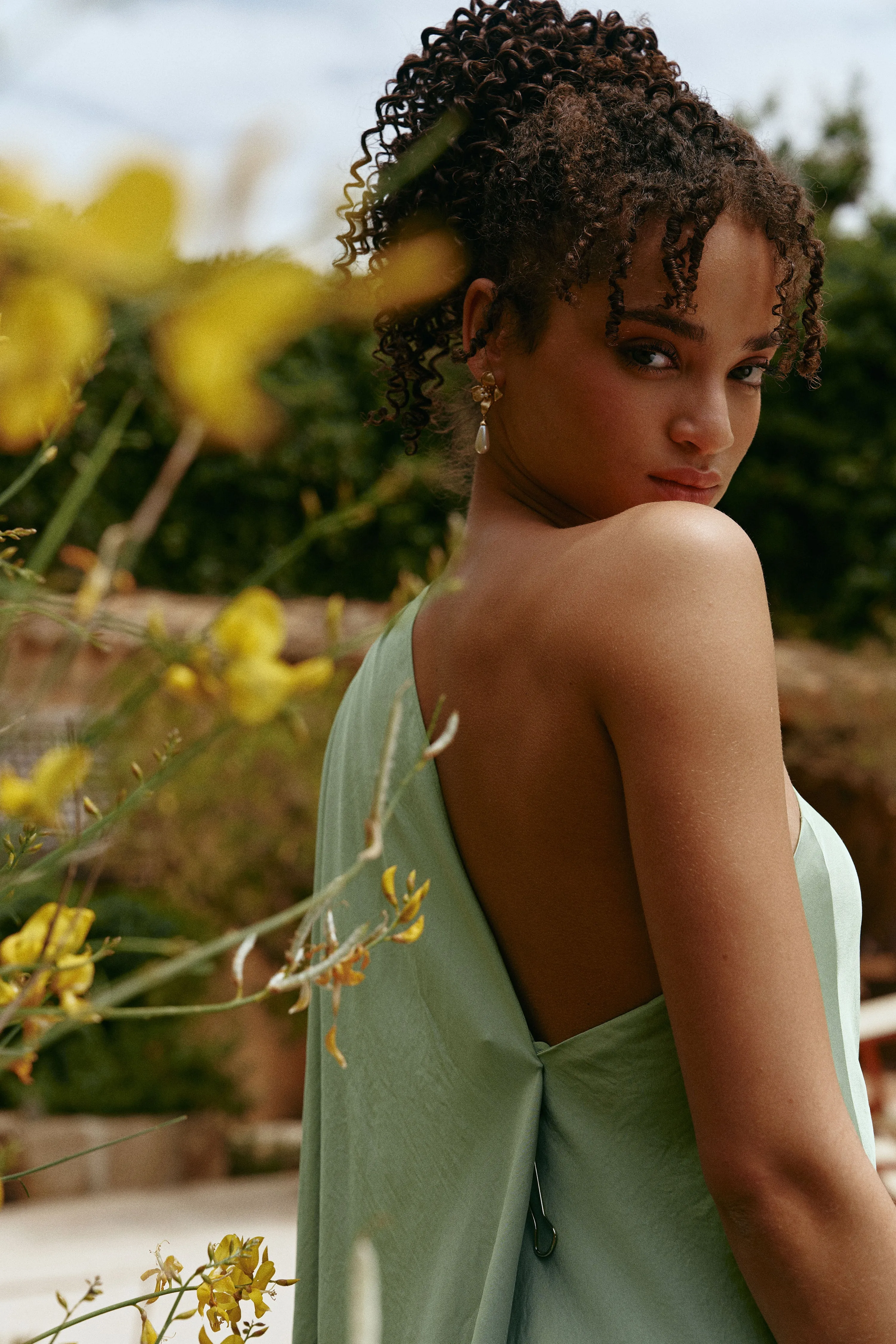 Blossom Shell Pearl Earrings sold by Retro Chic product image thumbnail 3