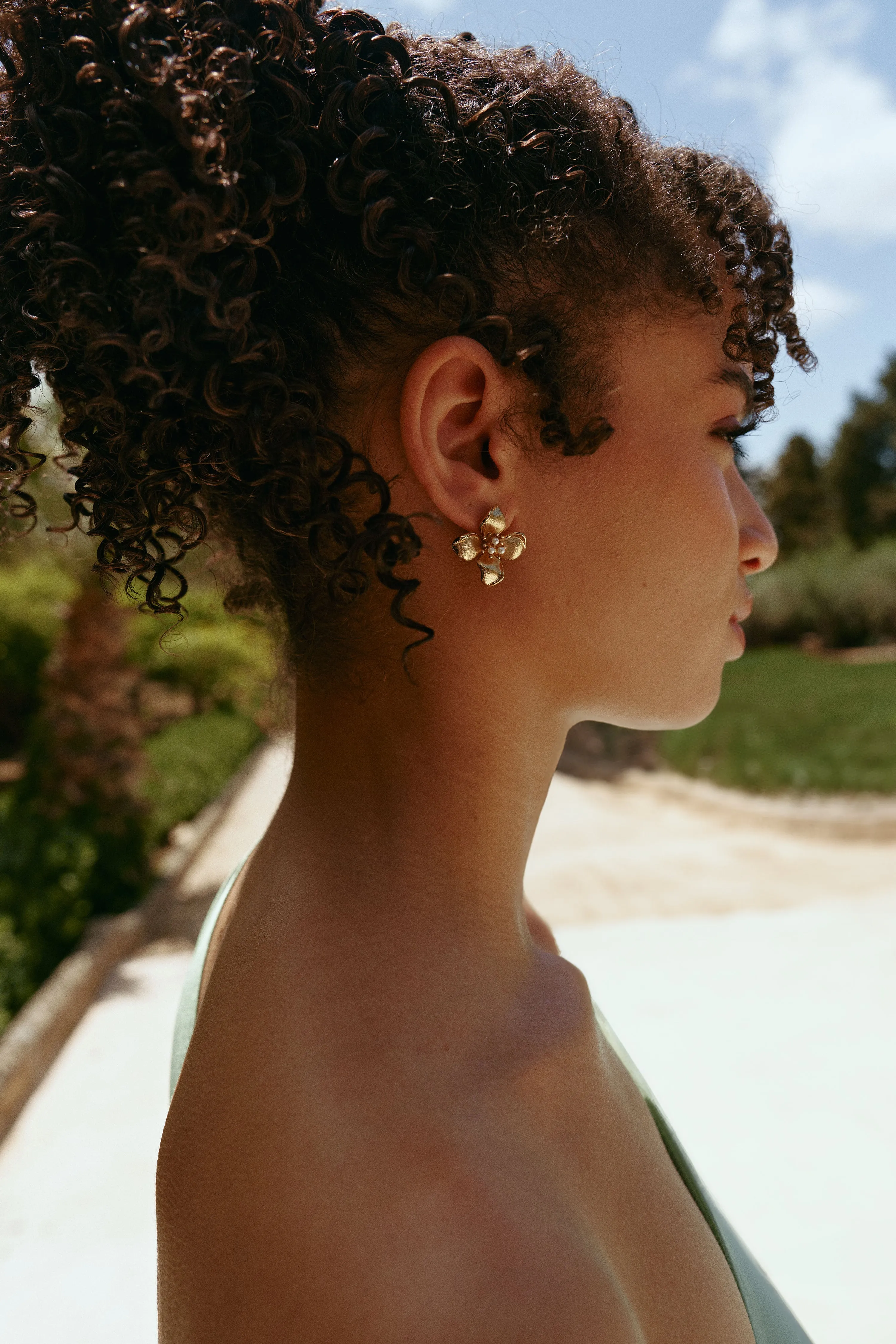 Blossom Ear Stud sold by Retro Chic product image thumbnail 4