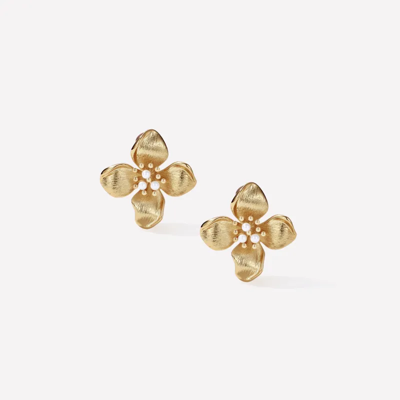 Blossom Ear Stud made by Retro Chic