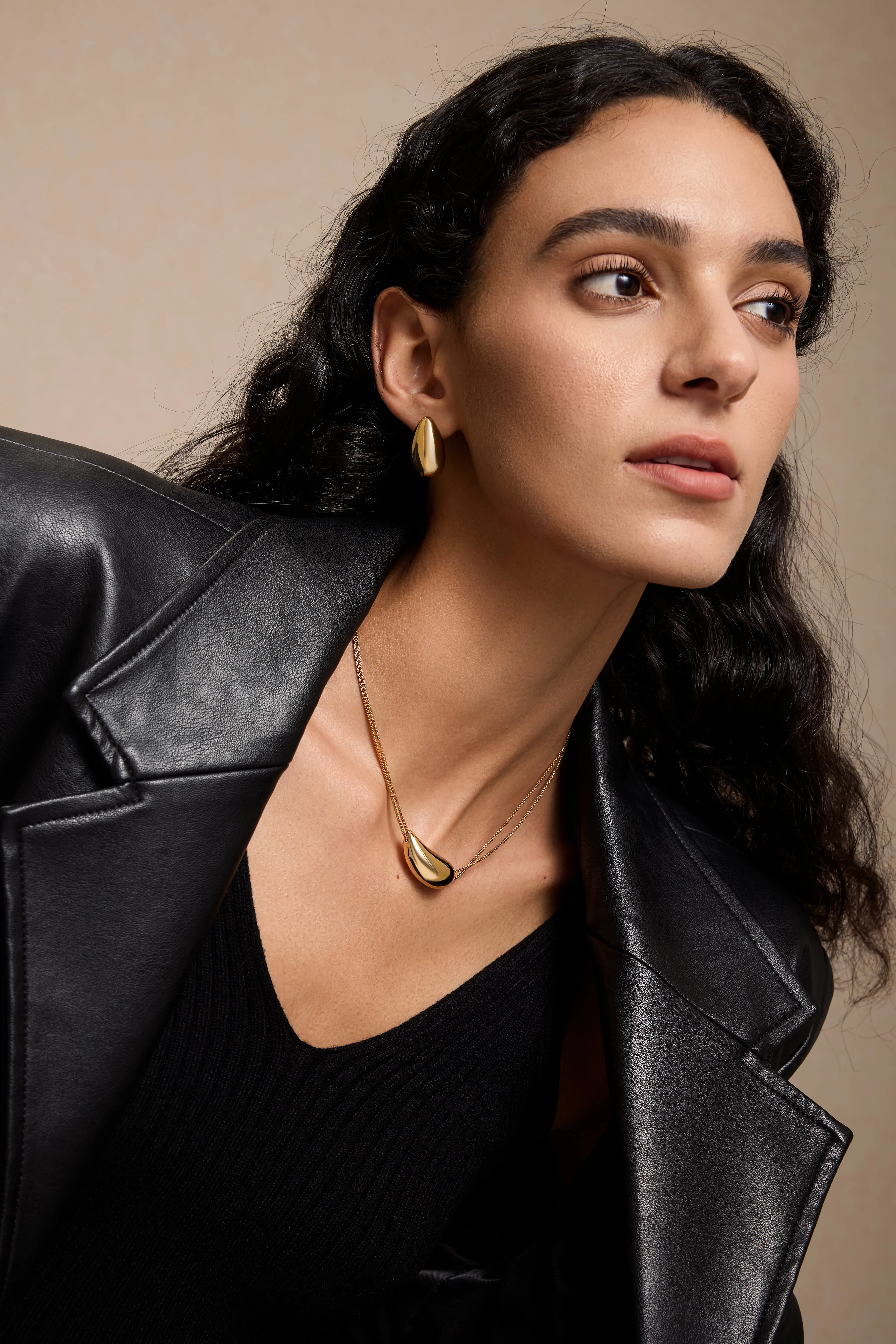 Drop Necklace - Gold Plated sold by Retro Chic product image thumbnail 2