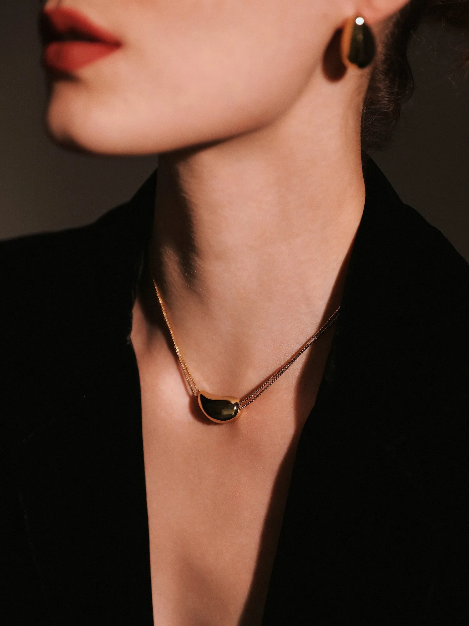 Drop Necklace - Gold Plated sold by Retro Chic product image thumbnail 5