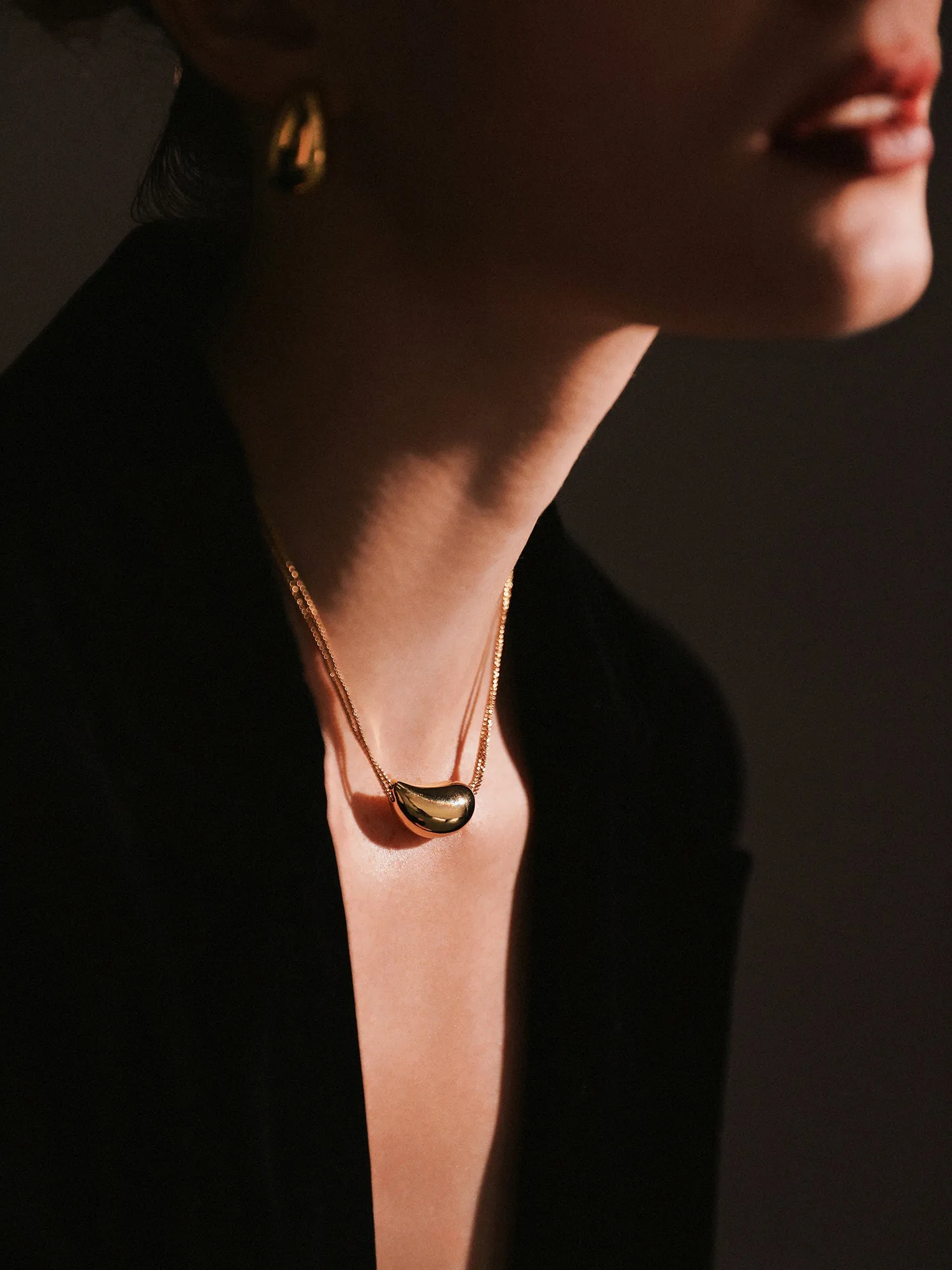 Drop Necklace - Gold Plated sold by Retro Chic product image thumbnail 4