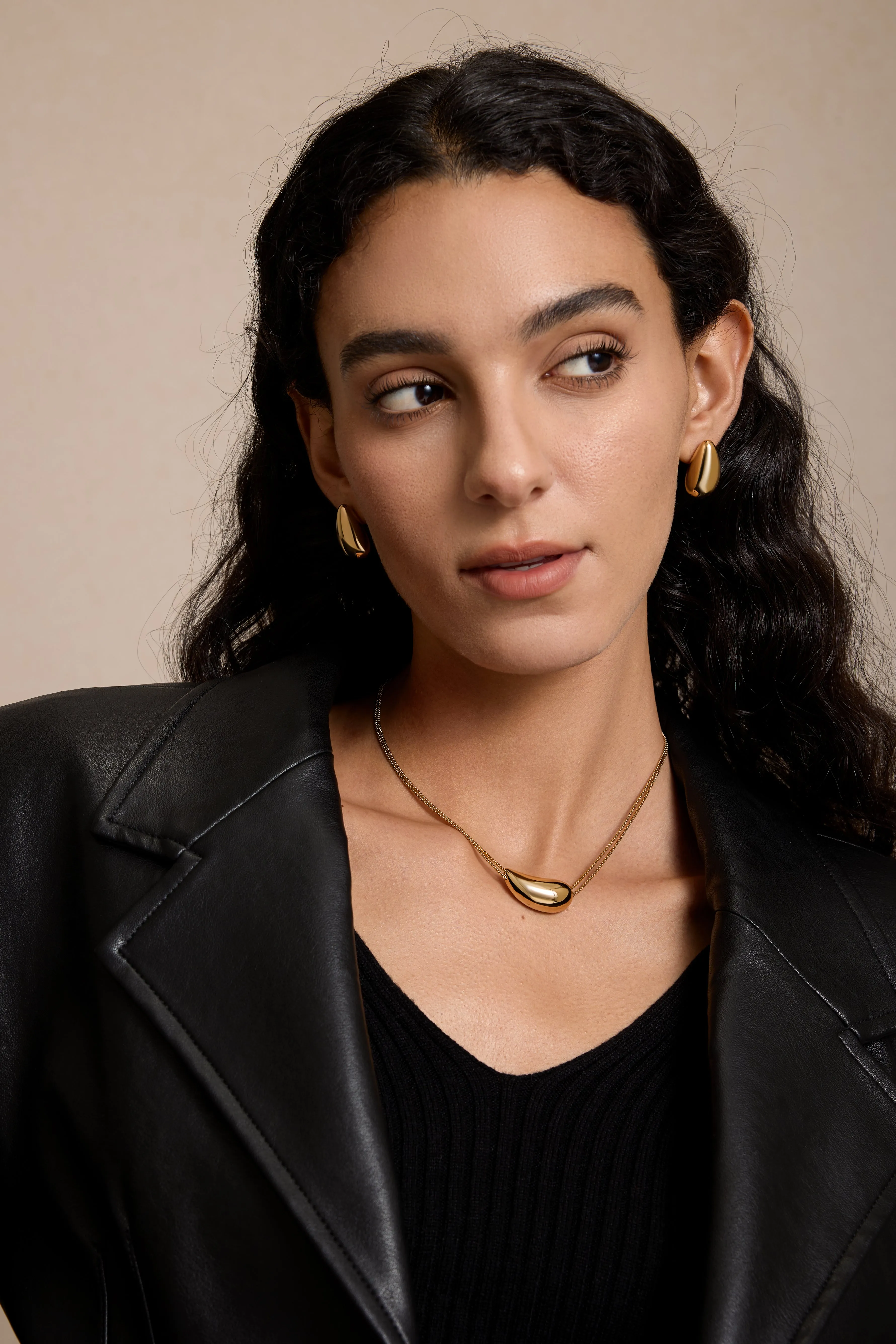 Drop Necklace - Gold Plated sold by Retro Chic product image thumbnail 3