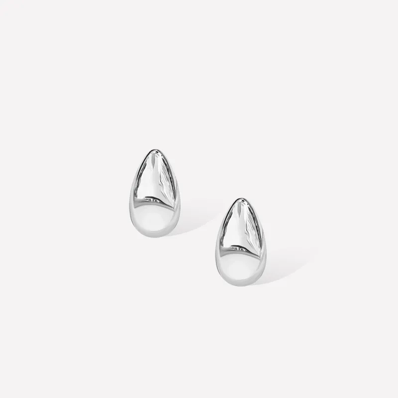 Drop Silver Earrings made by Retro Chic
