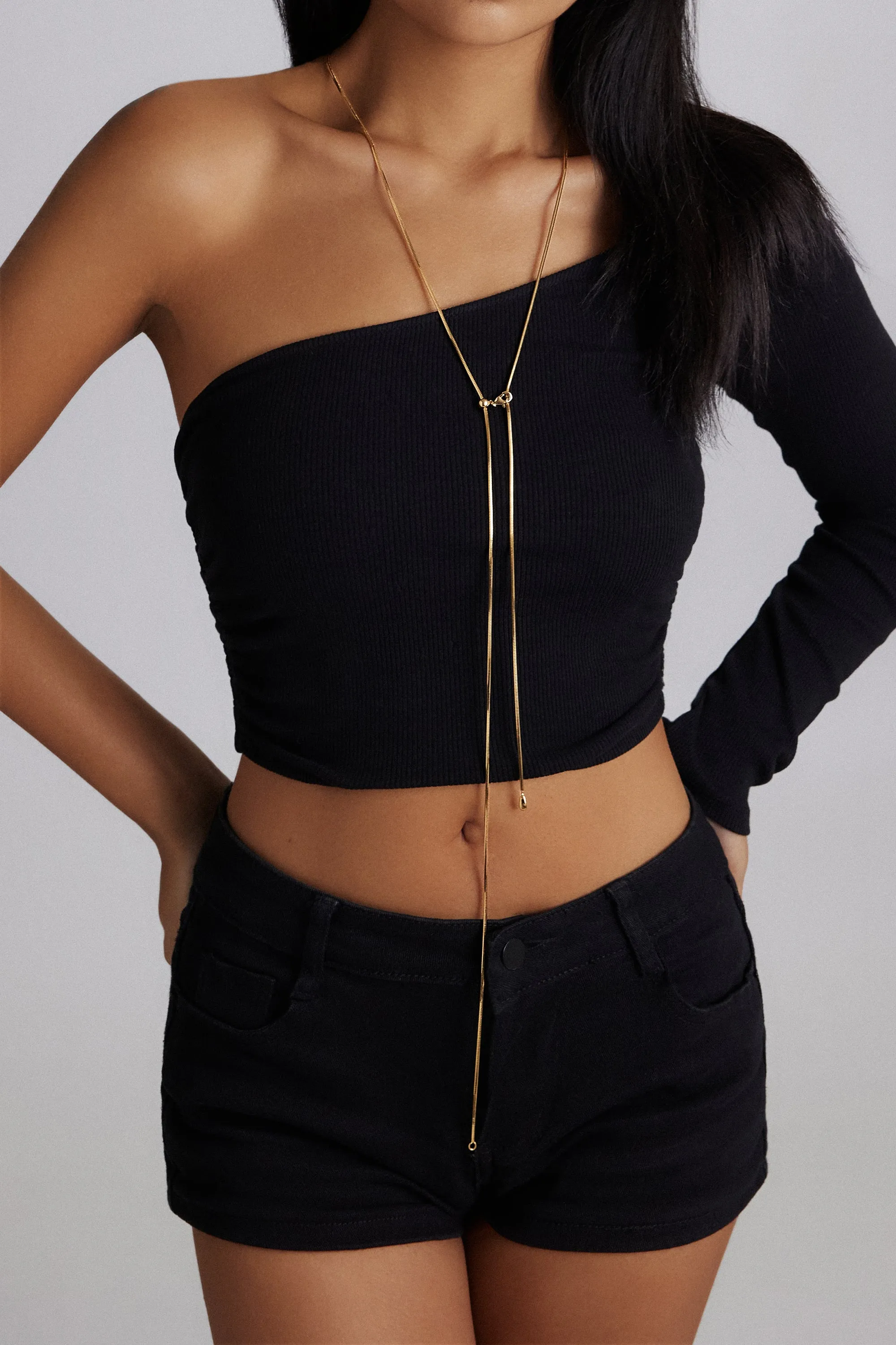 Whispers Chain Golden Necklace sold by Retro Chic product image thumbnail 4