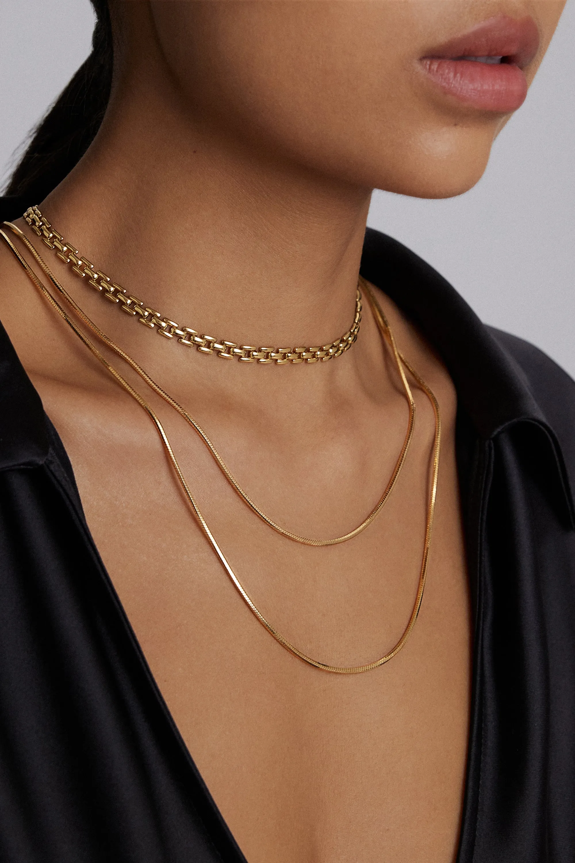 Whispers Chain Golden Necklace sold by Retro Chic product image thumbnail 2