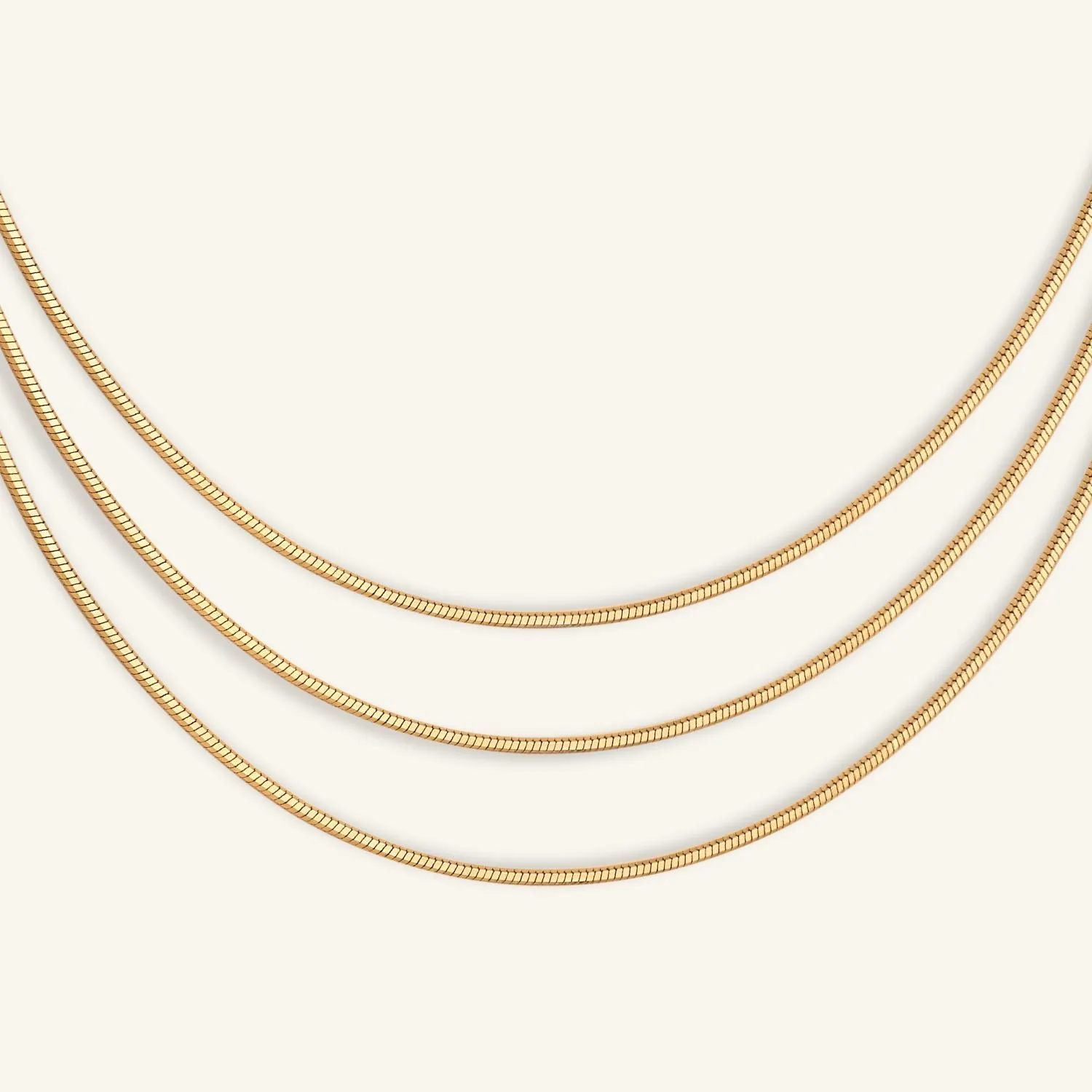 Whispers Chain Golden Necklace sold by Retro Chic product image thumbnail 5