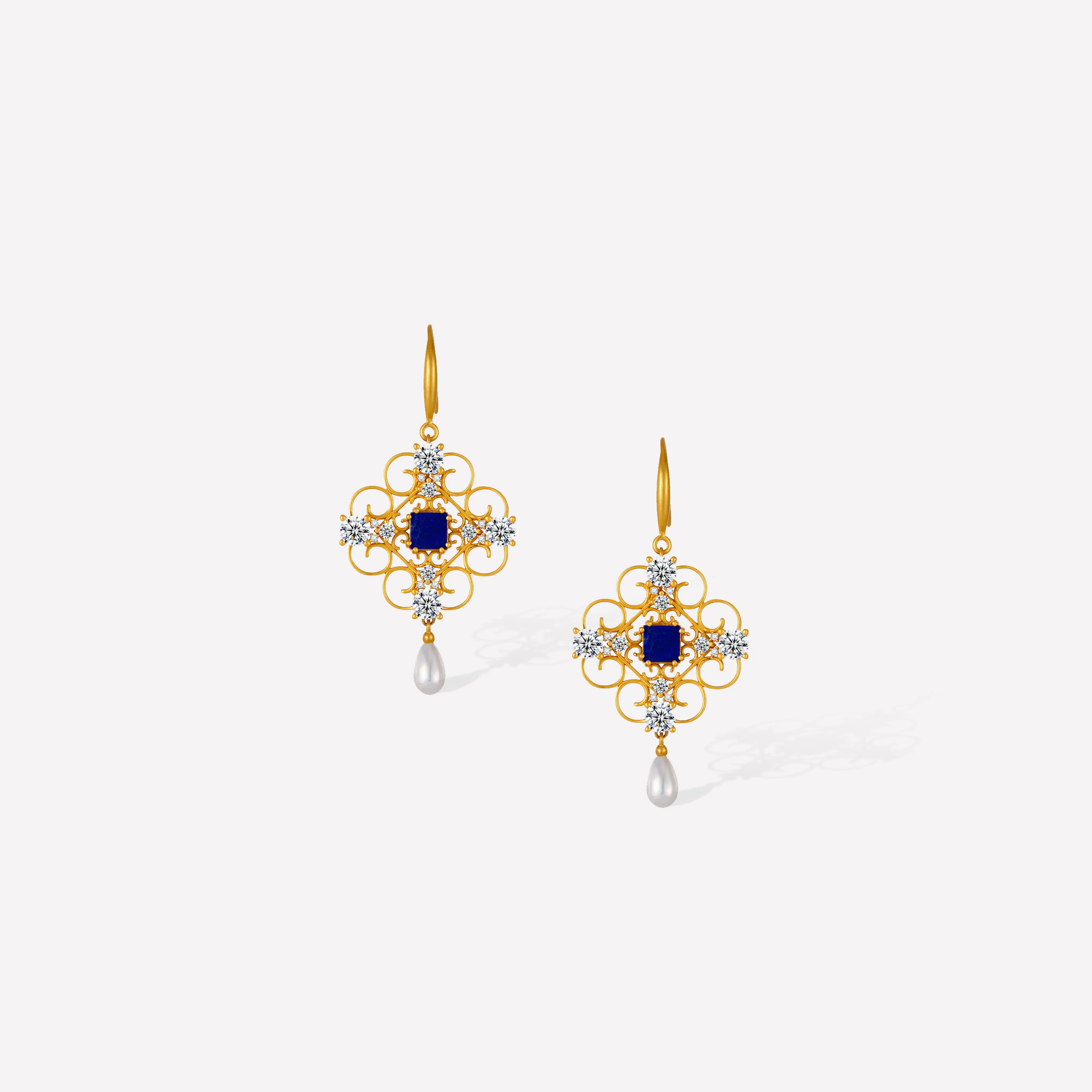 Orchid Dream Pearl Earrings sold by Retro Chic product image thumbnail 4