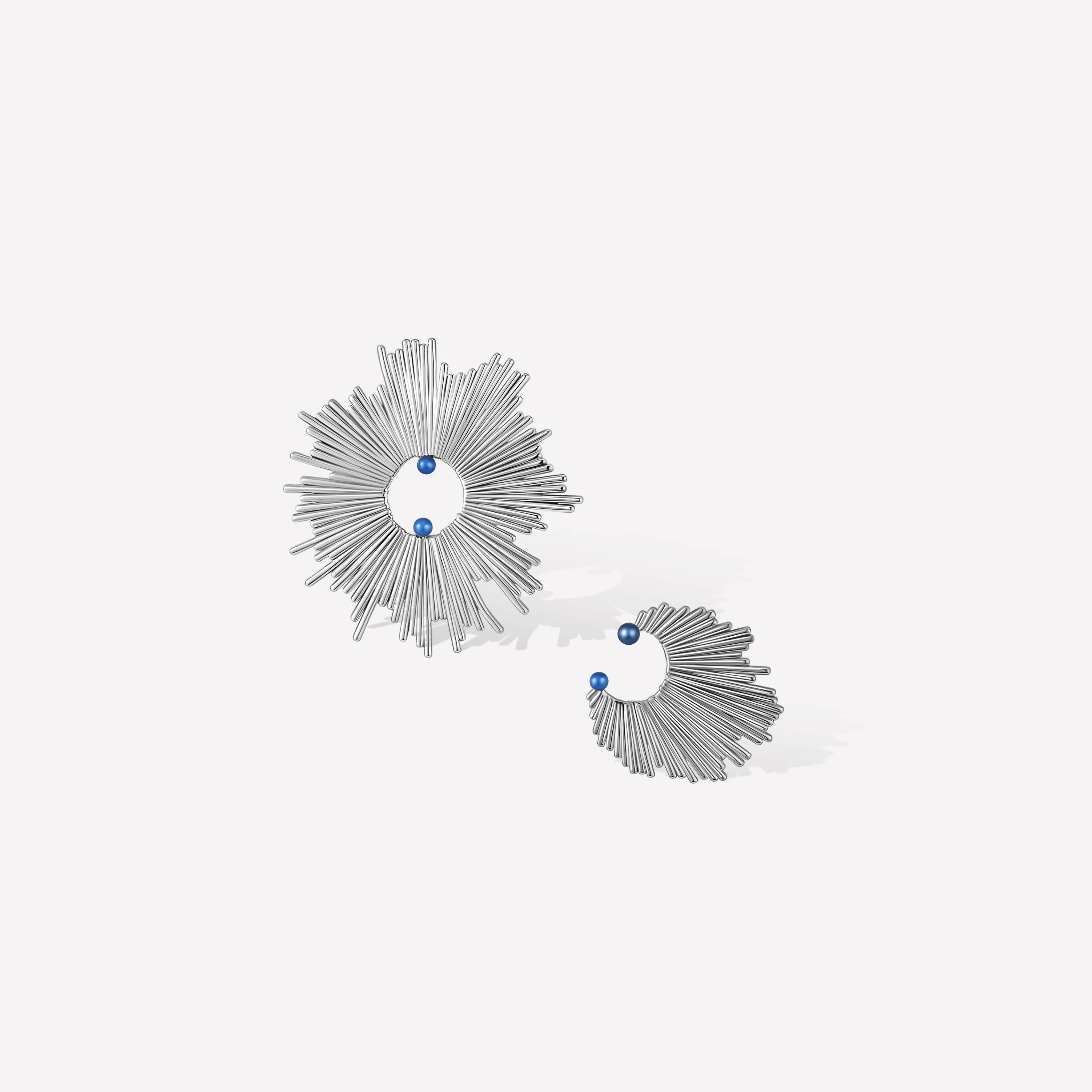 Blue Dandelion Earrings sold by Retro Chic