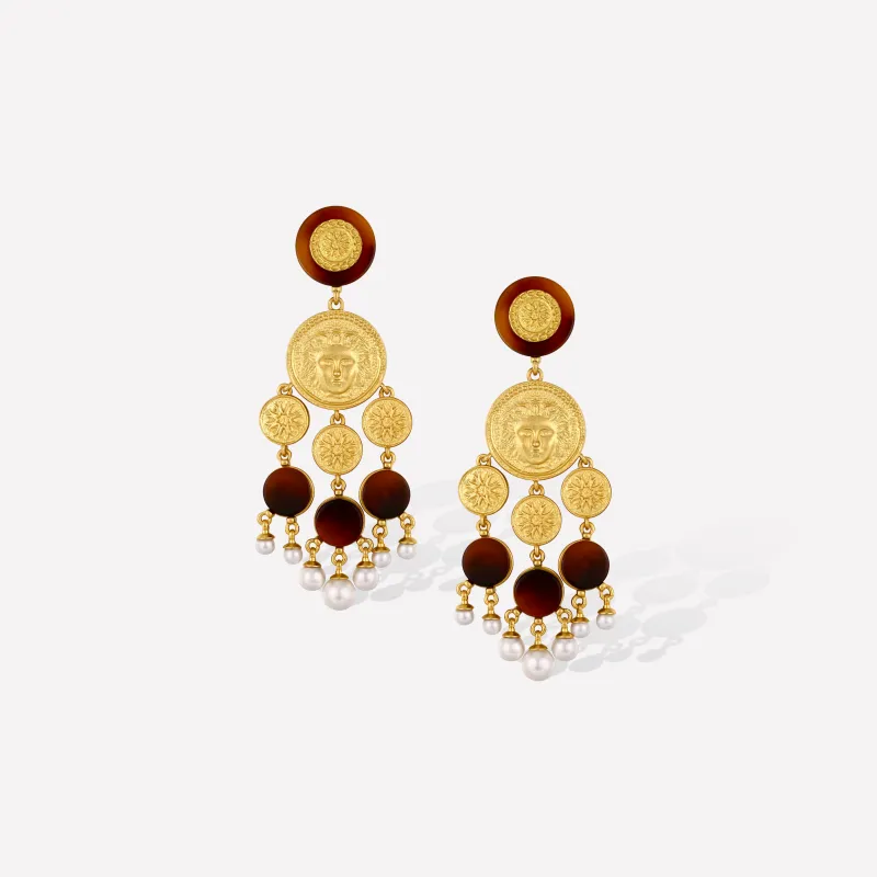 Retro Coin Tassel Earrings sold by Retro Chic