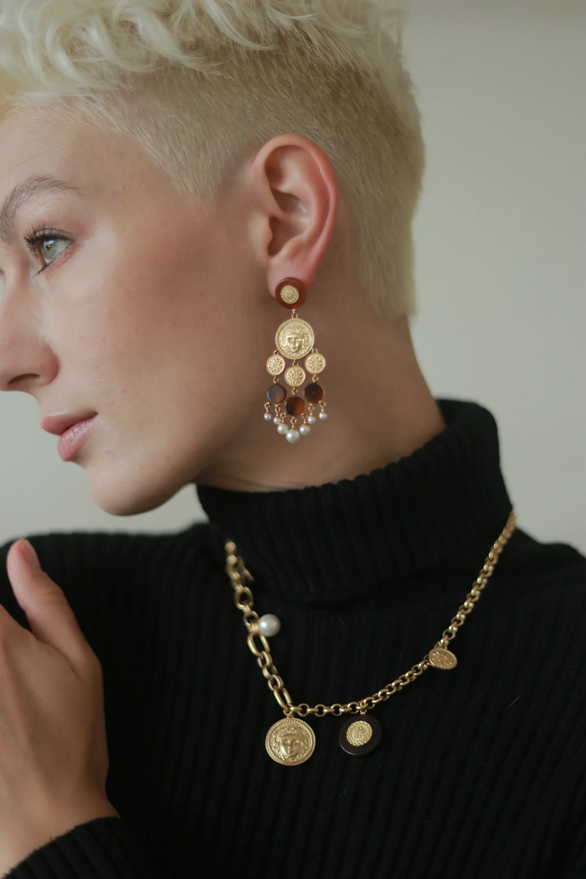 Retro Coin Tassel Earrings sold by Retro Chic product image thumbnail 3