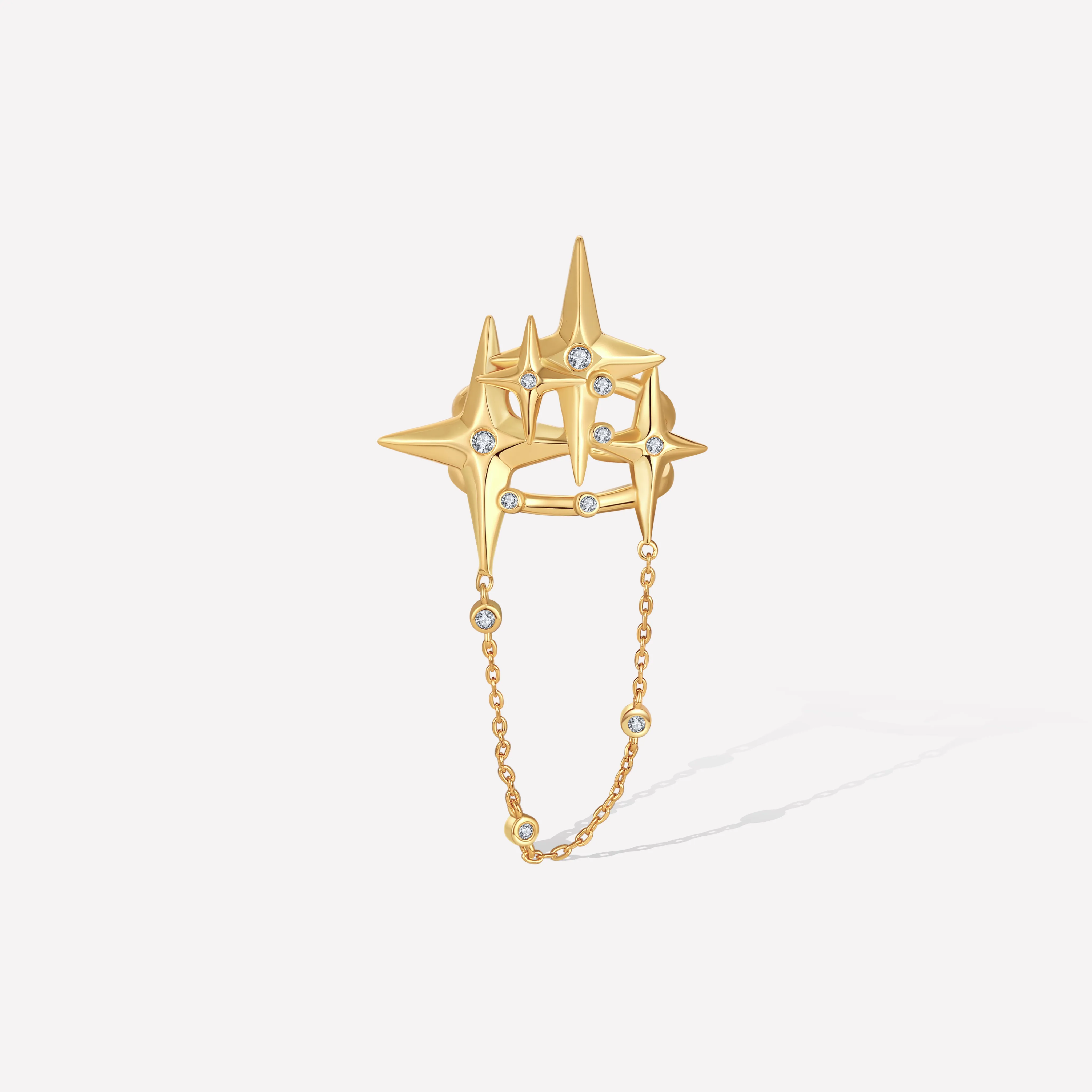 Golden Starry Ring sold by Retro Chic