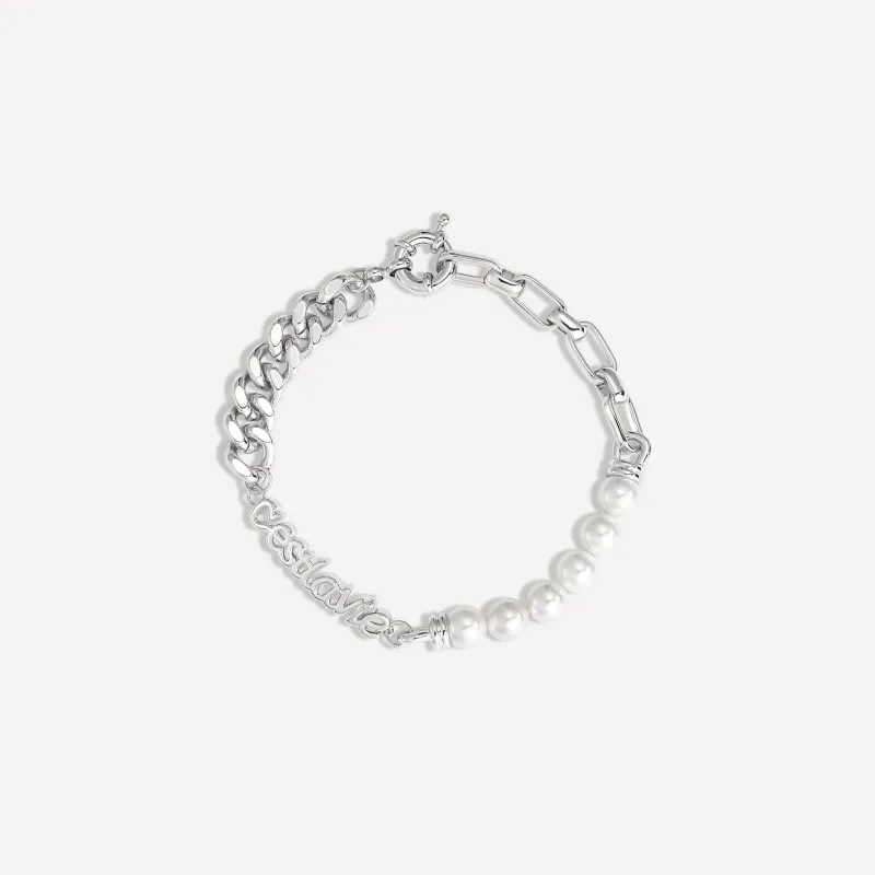 White Gold Plated Reborn Bracelet sold by Retro Chic