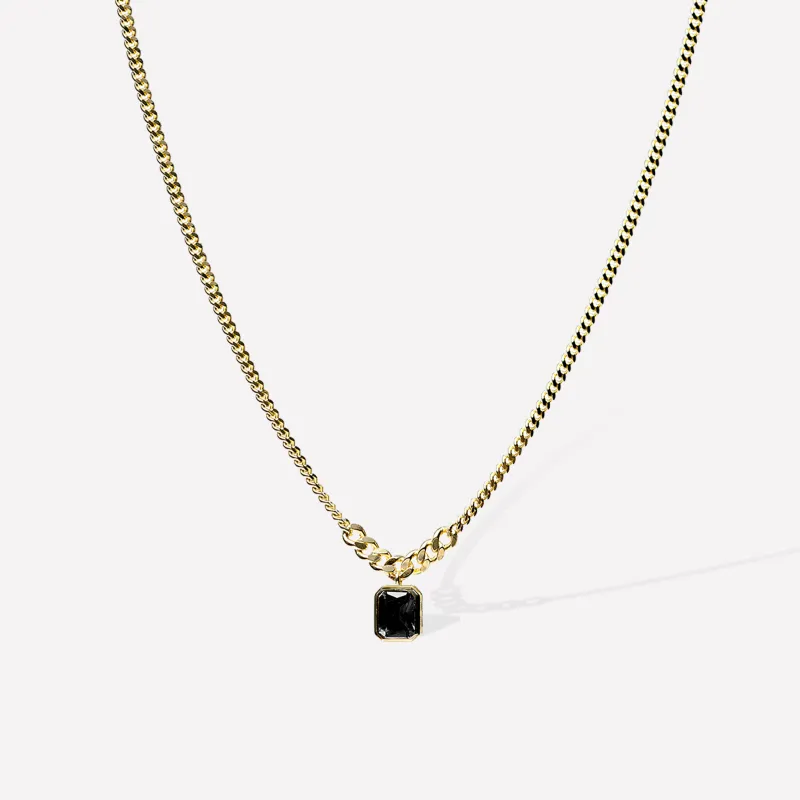 Black Chain Necklace sold by Retro Chic