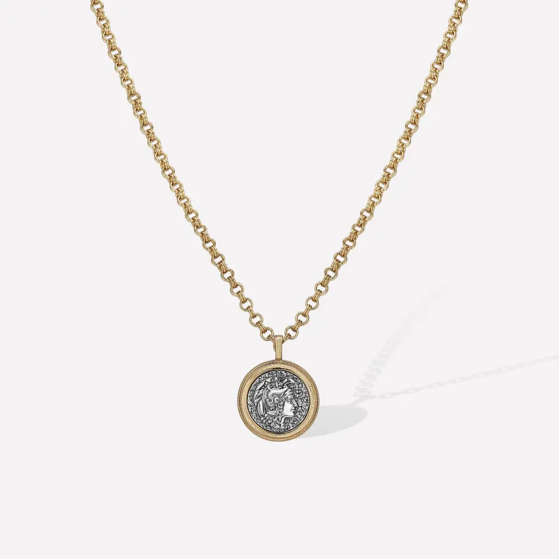 Ancient Coin Necklace sold by Retro Chic