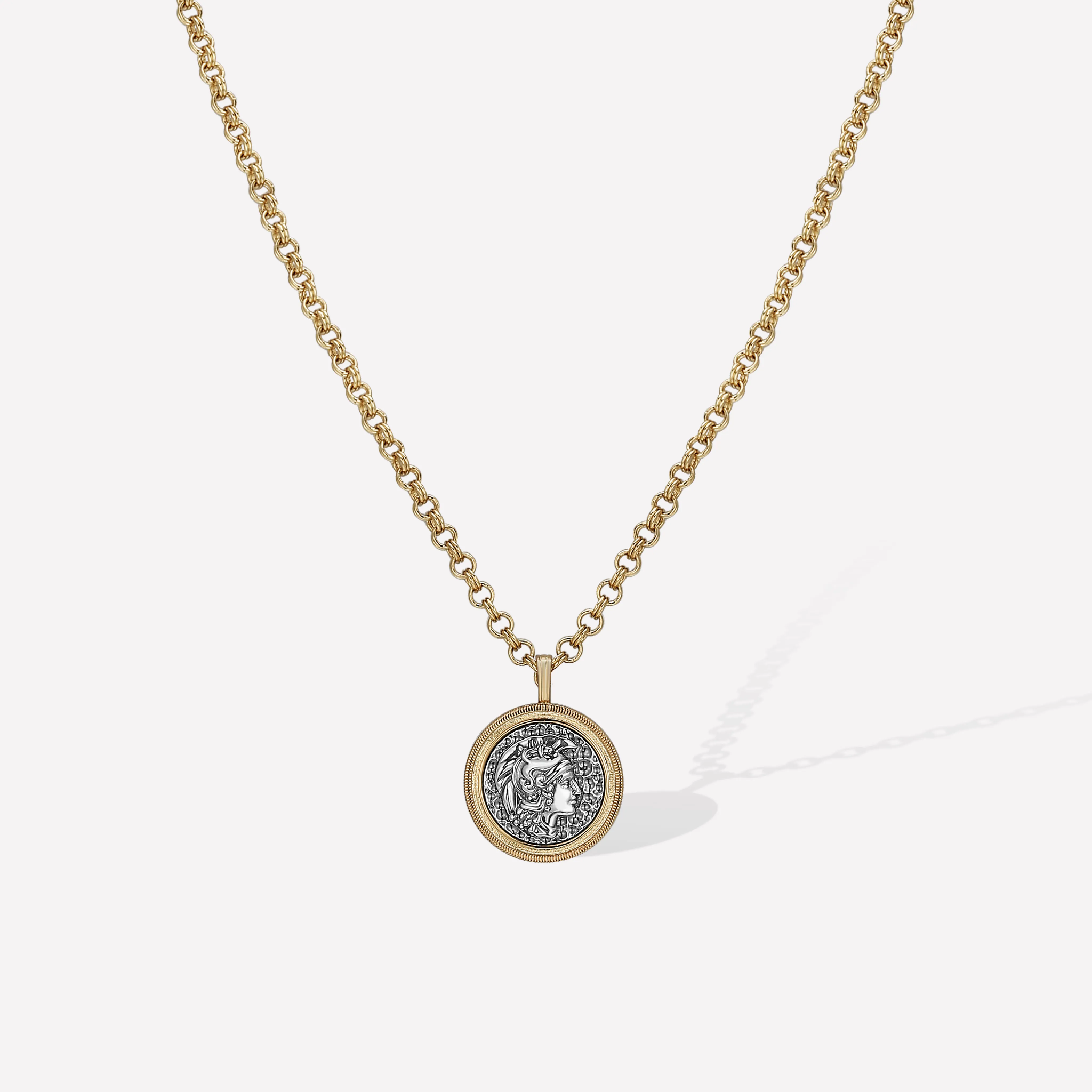 Ancient Coin Necklace sold by Retro Chic