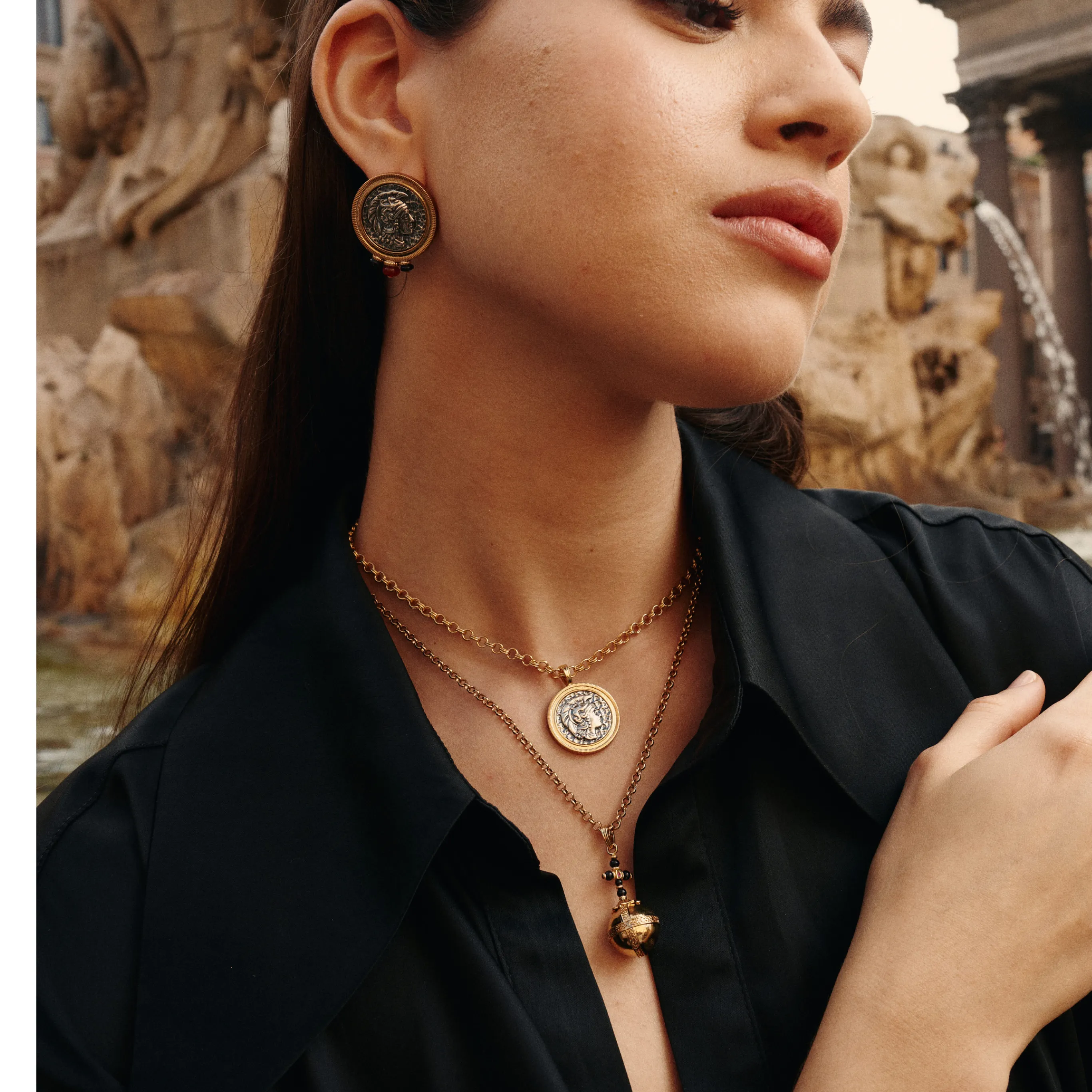 Ancient Coin Necklace sold by Retro Chic product image thumbnail 5