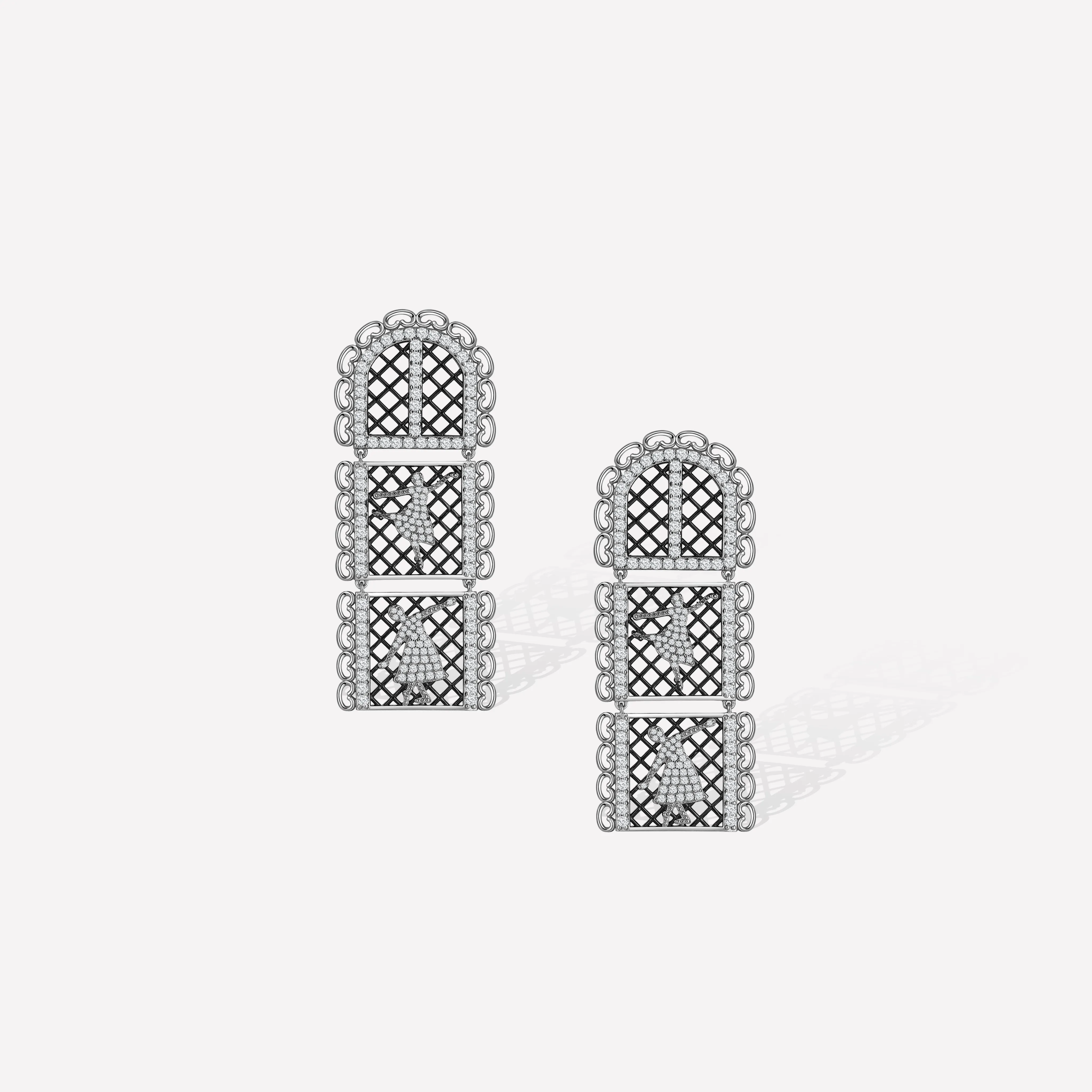 BLACK DOLL EARRINGS sold by Retro Chic