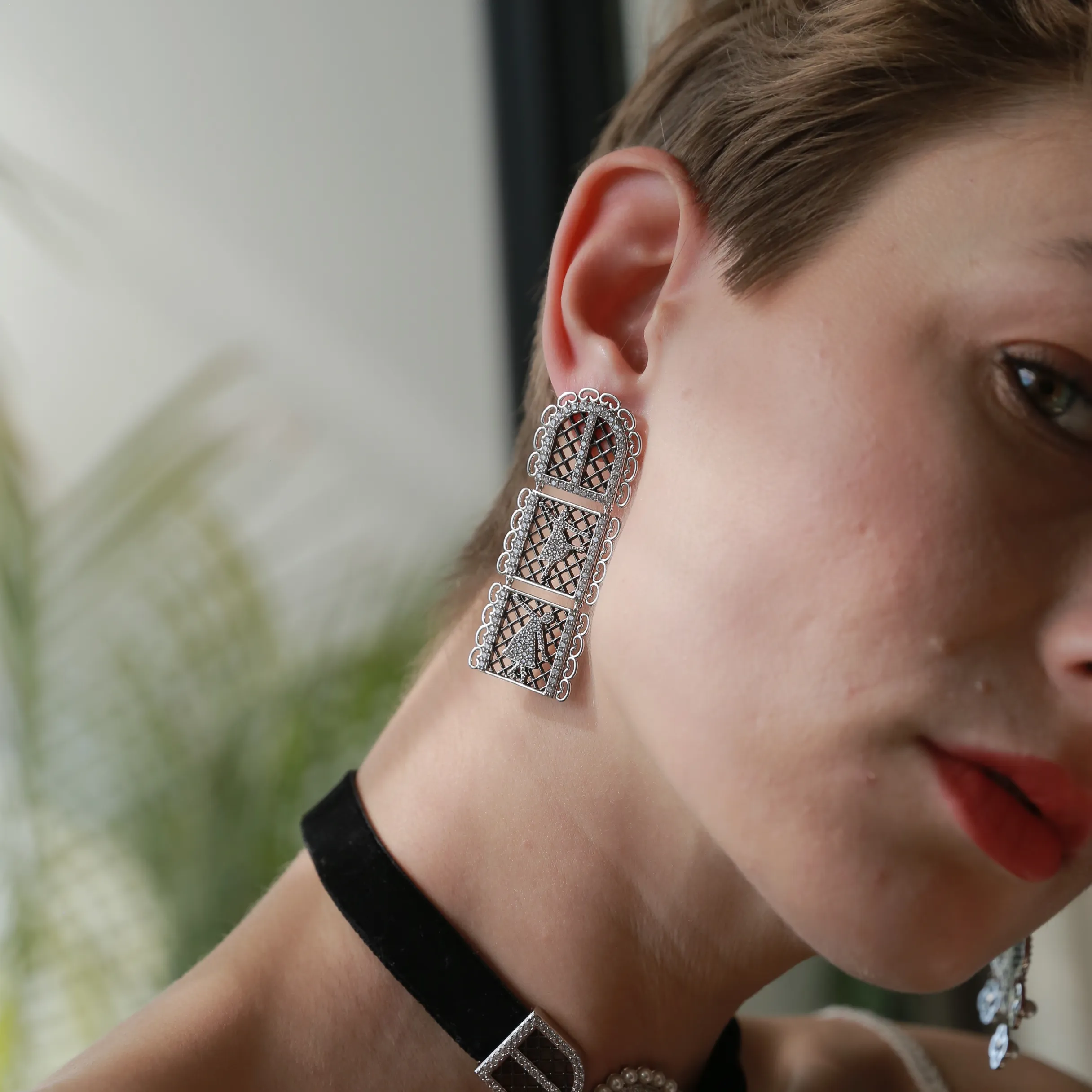 BLACK DOLL EARRINGS sold by Retro Chic product image thumbnail 2