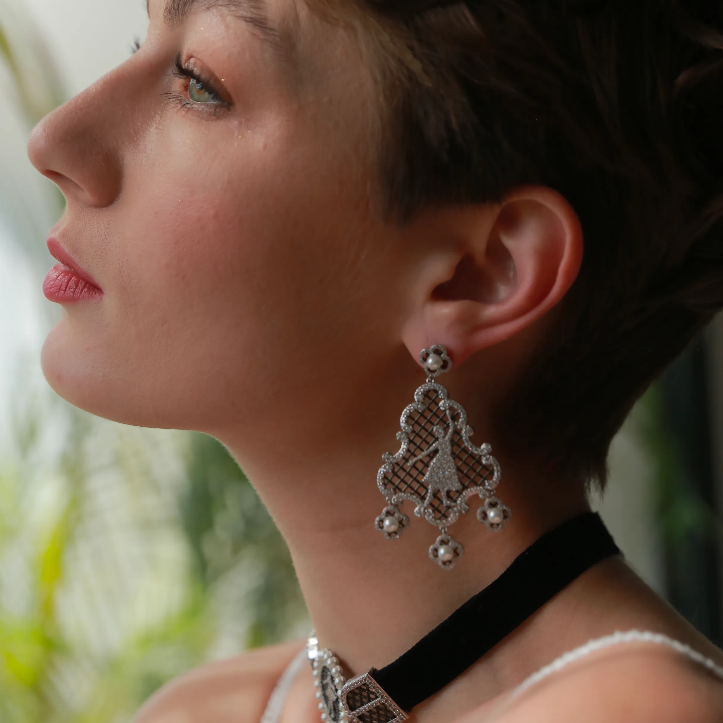 BLACK NUTCRACKER EARRINGS sold by Retro Chic product image thumbnail 5