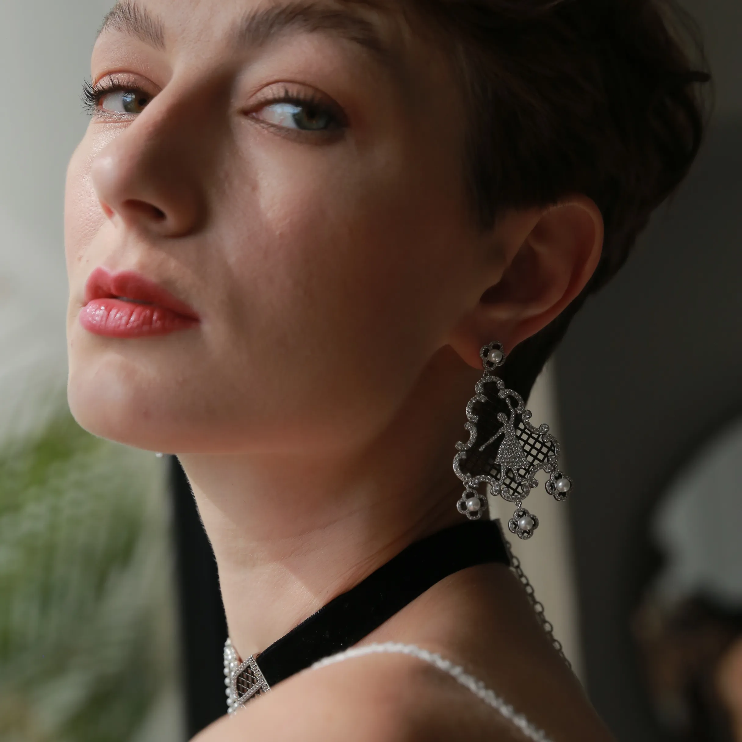 BLACK NUTCRACKER EARRINGS sold by Retro Chic product image thumbnail 2