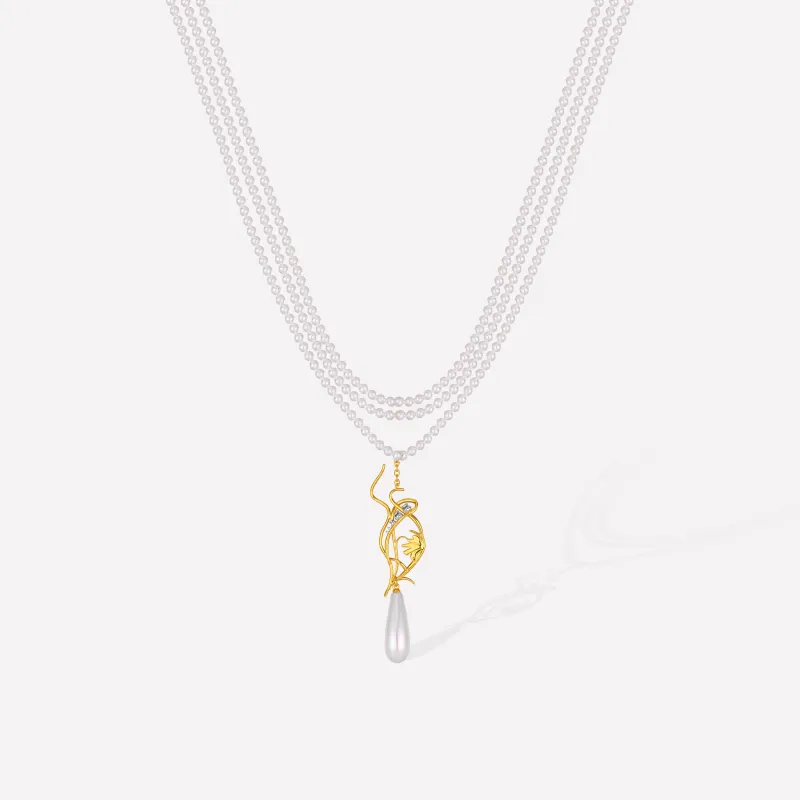 Lily of the Valley Necklace sold by Retro Chic