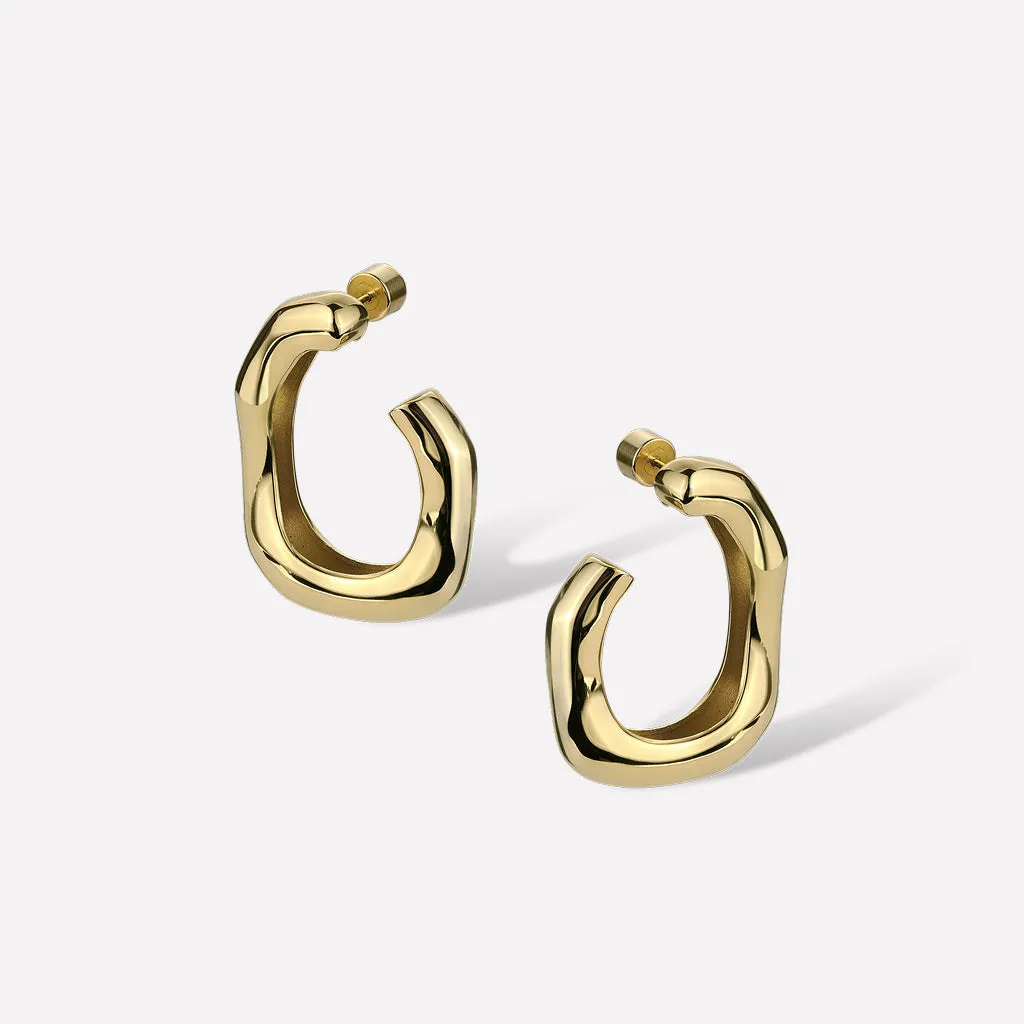 Root Hoop Earrings sold by Retro Chic