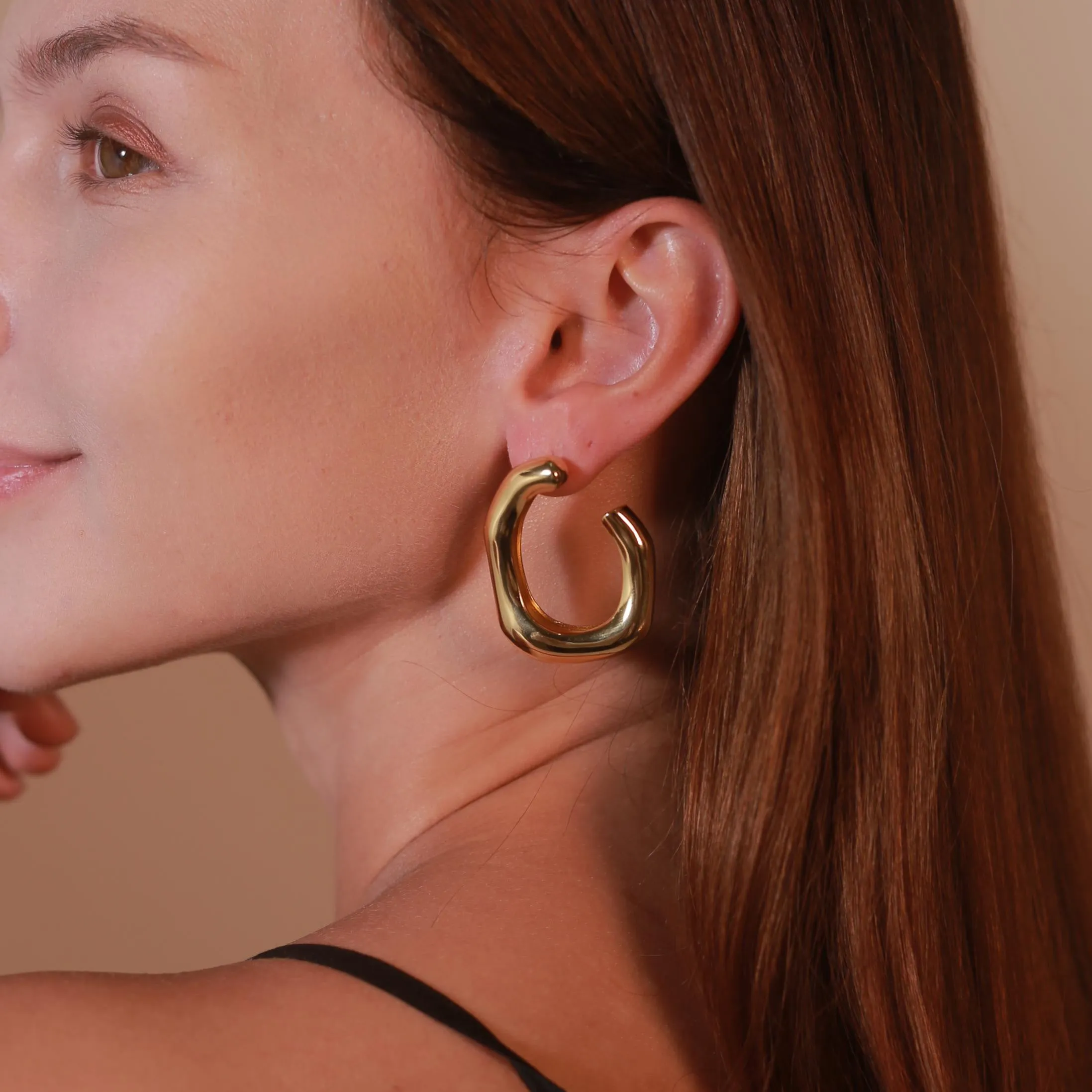 Root Hoop Earrings sold by Retro Chic product image thumbnail 3