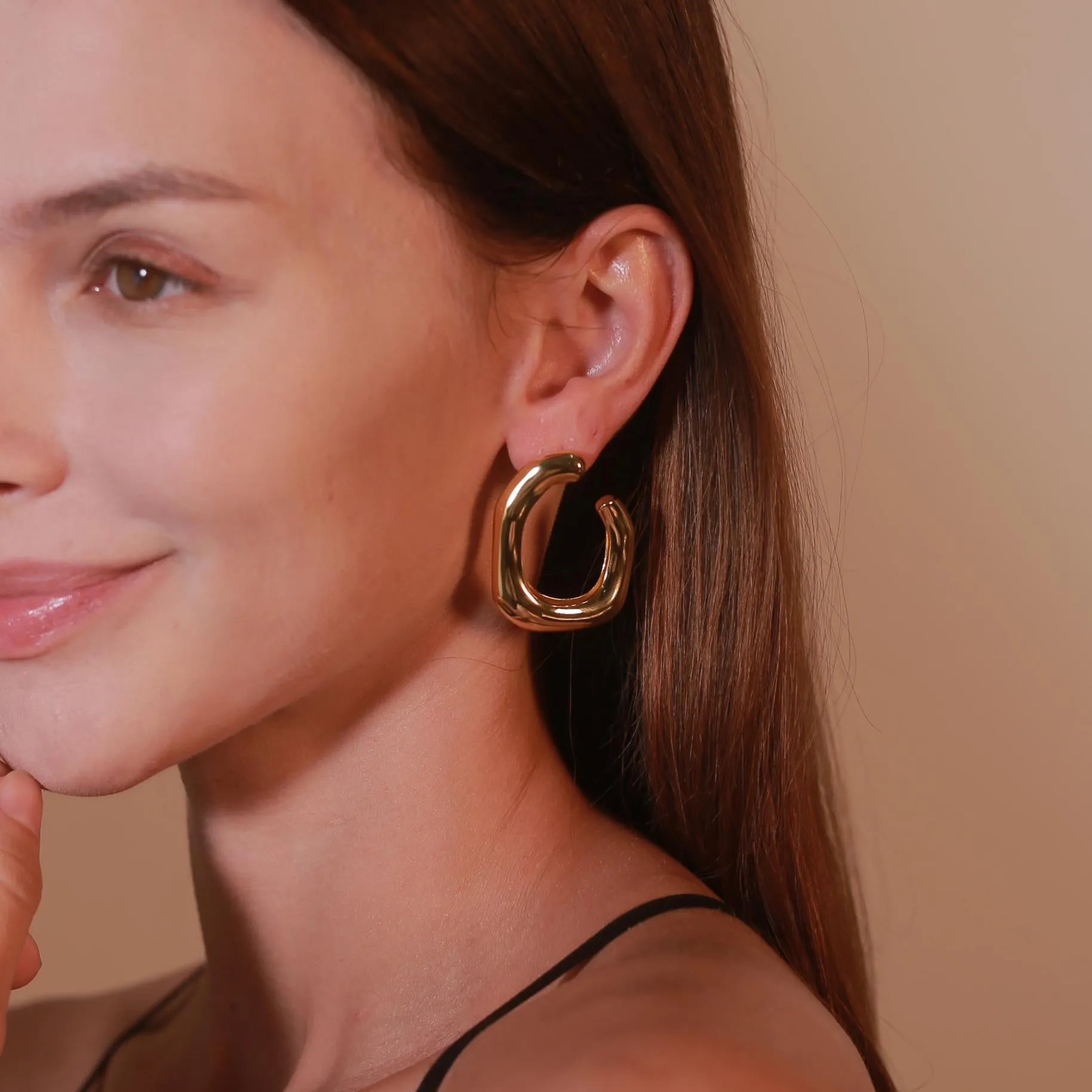 Root Hoop Earrings sold by Retro Chic product image thumbnail 2