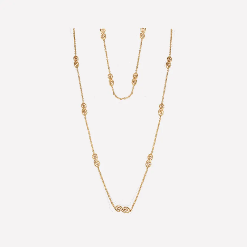 Eternal Spiral Chain Necklace sold by Retro Chic