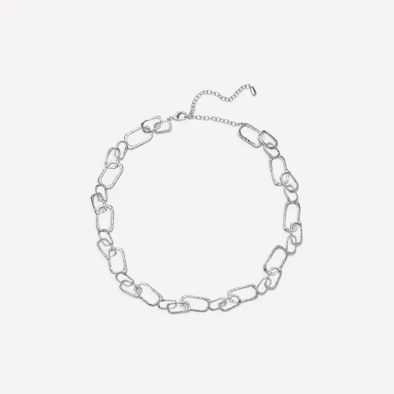 Roman Arc Silver Necklace sold by Retro Chic