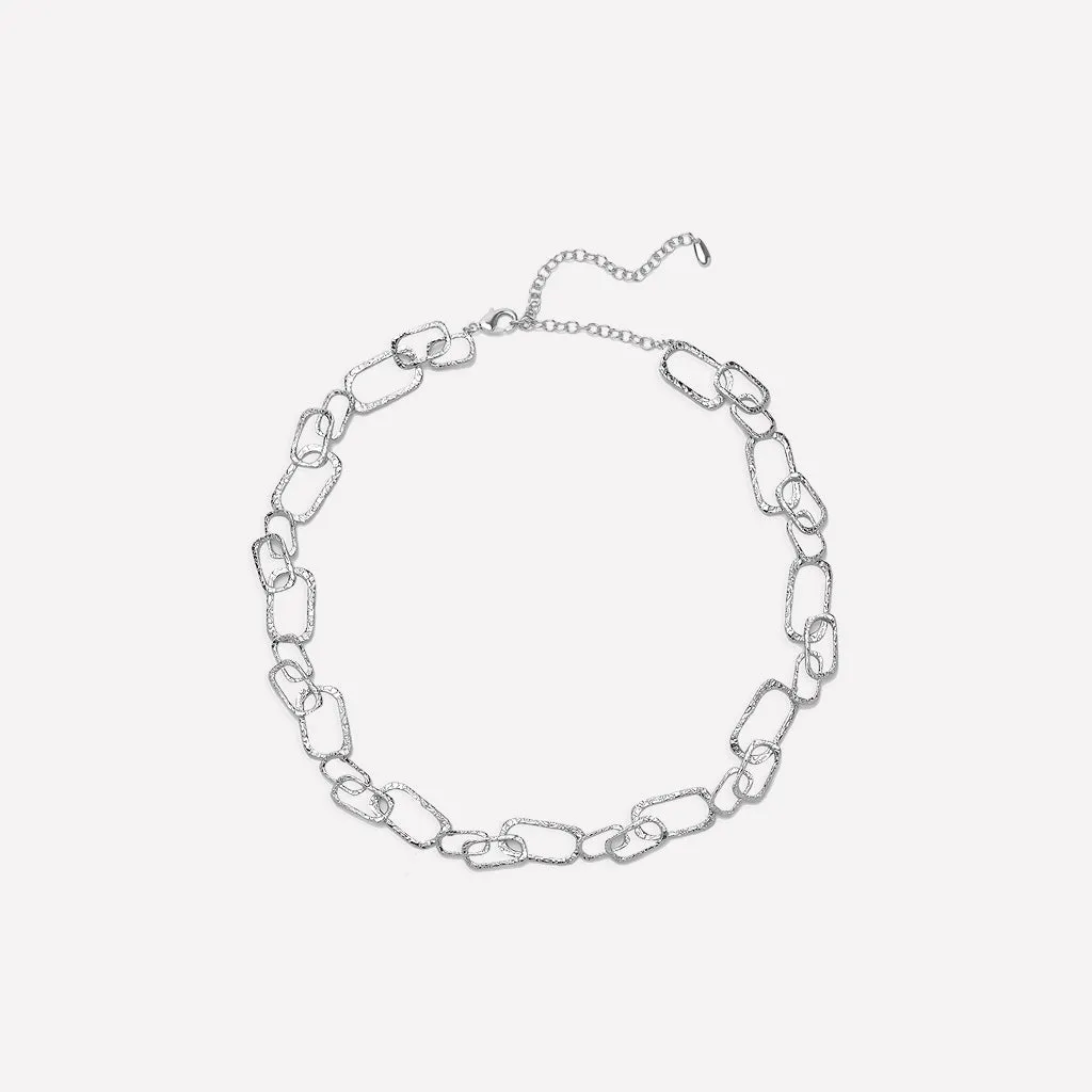 Roman Arc Silver Necklace sold by Retro Chic