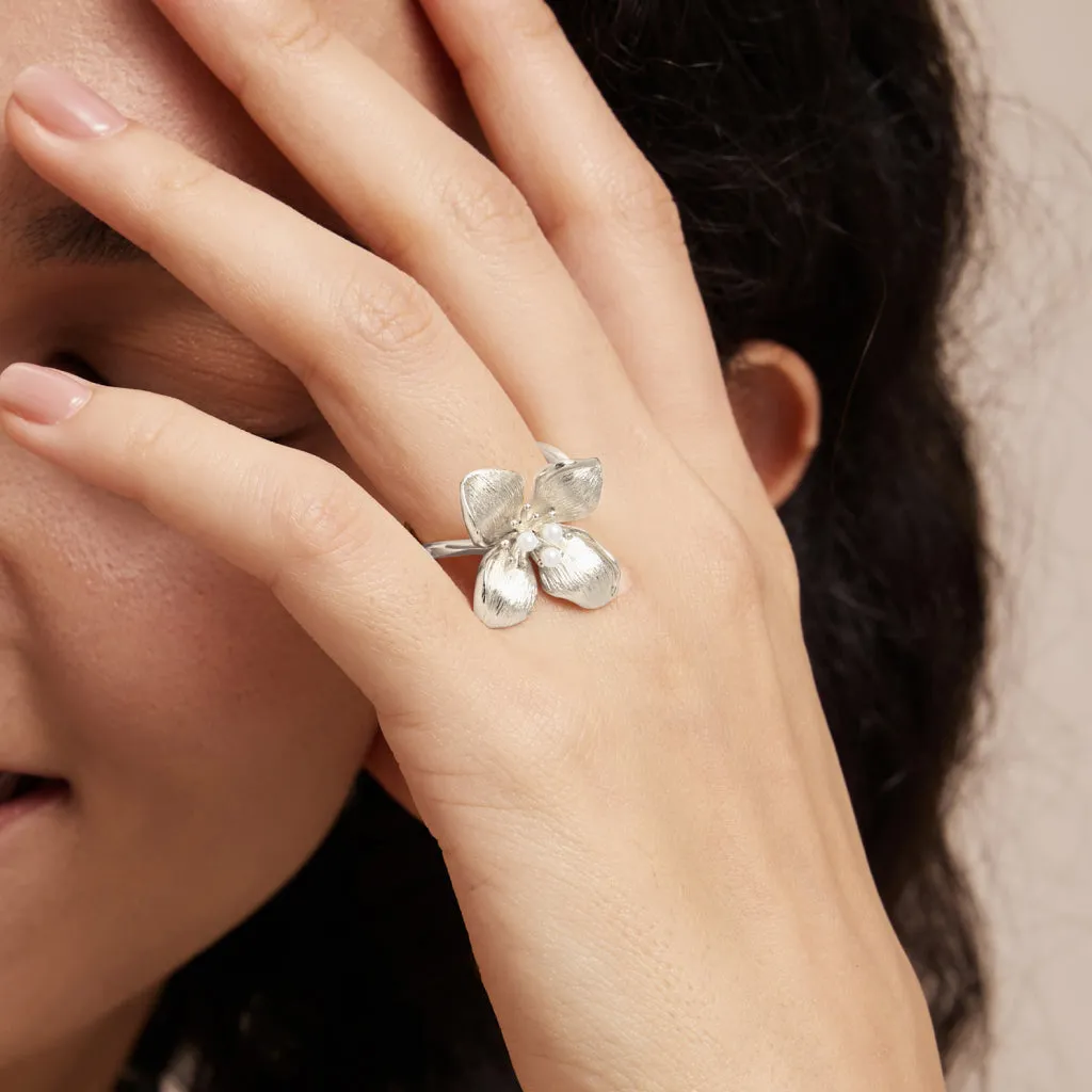 Blossom Silver Ring sold by Retro Chic product image thumbnail 3